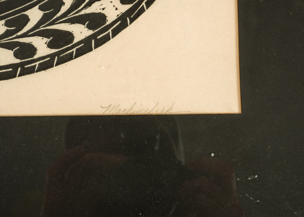 Signed and Numbered Joan B. Machinchick Linoleum Print