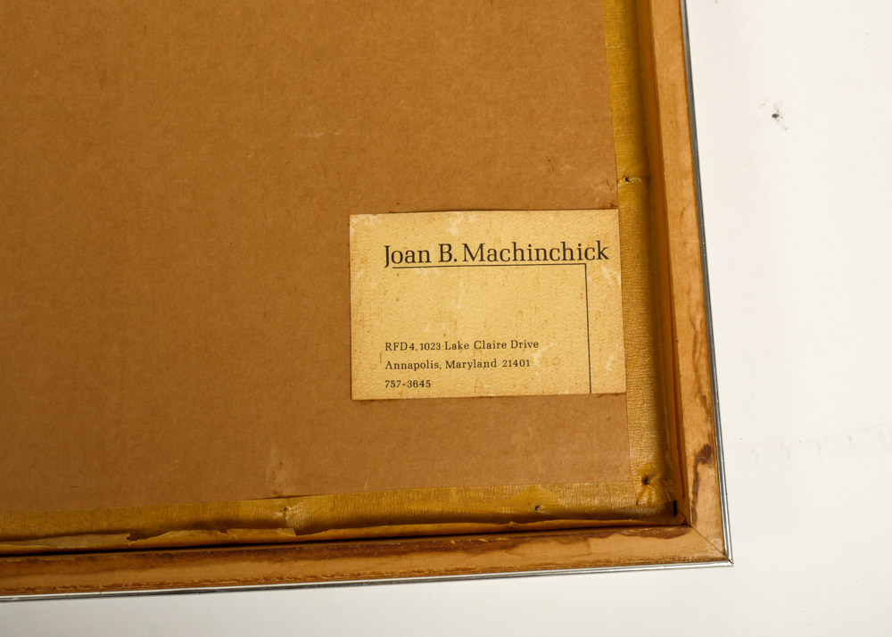 Signed and Numbered Joan B. Machinchick Linoleum Print
