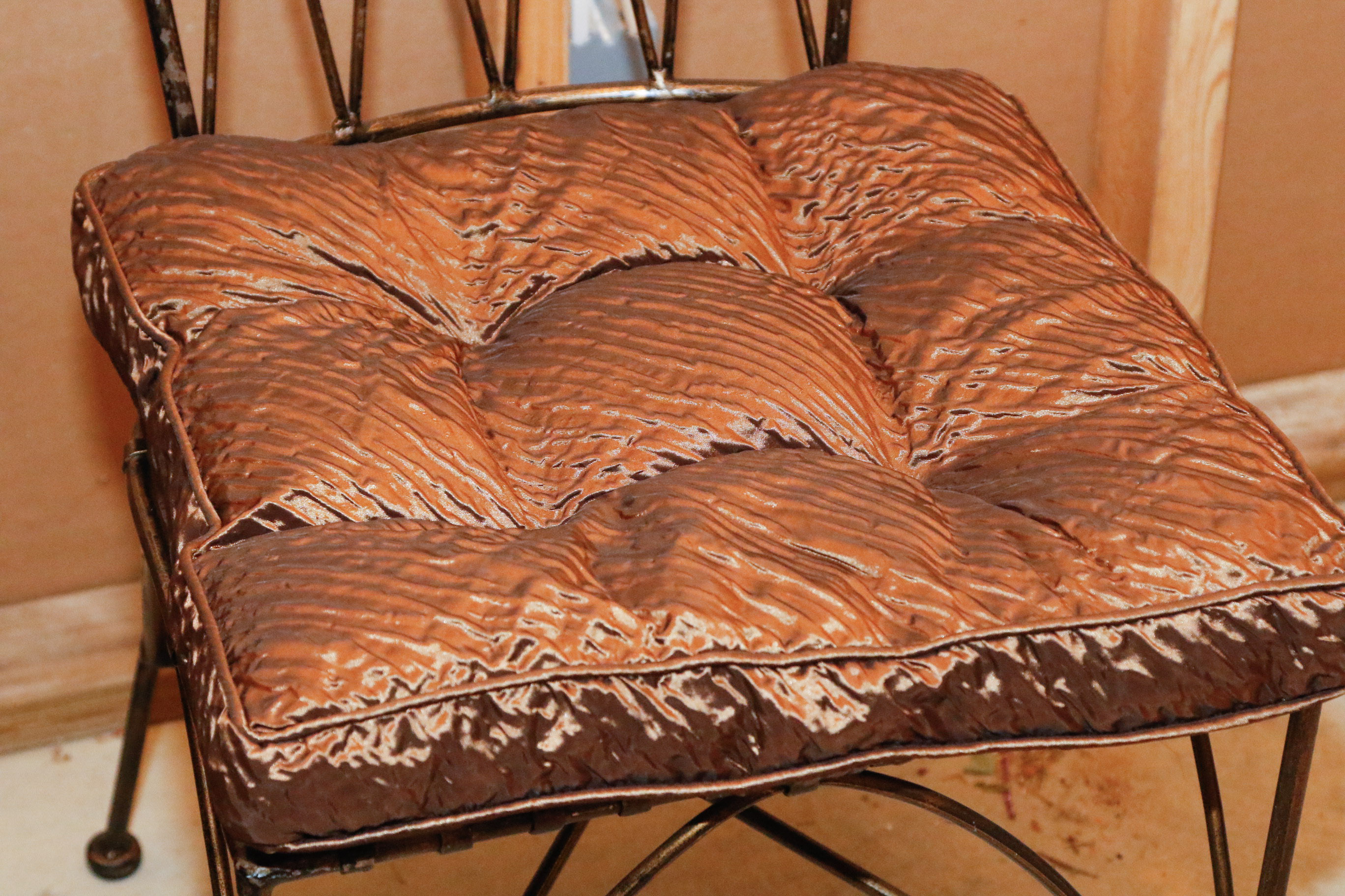 Quartet of Bronzed Patina Chairs