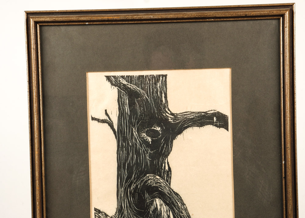 Joan Machinchick Signed and Numbered Woodblock Print