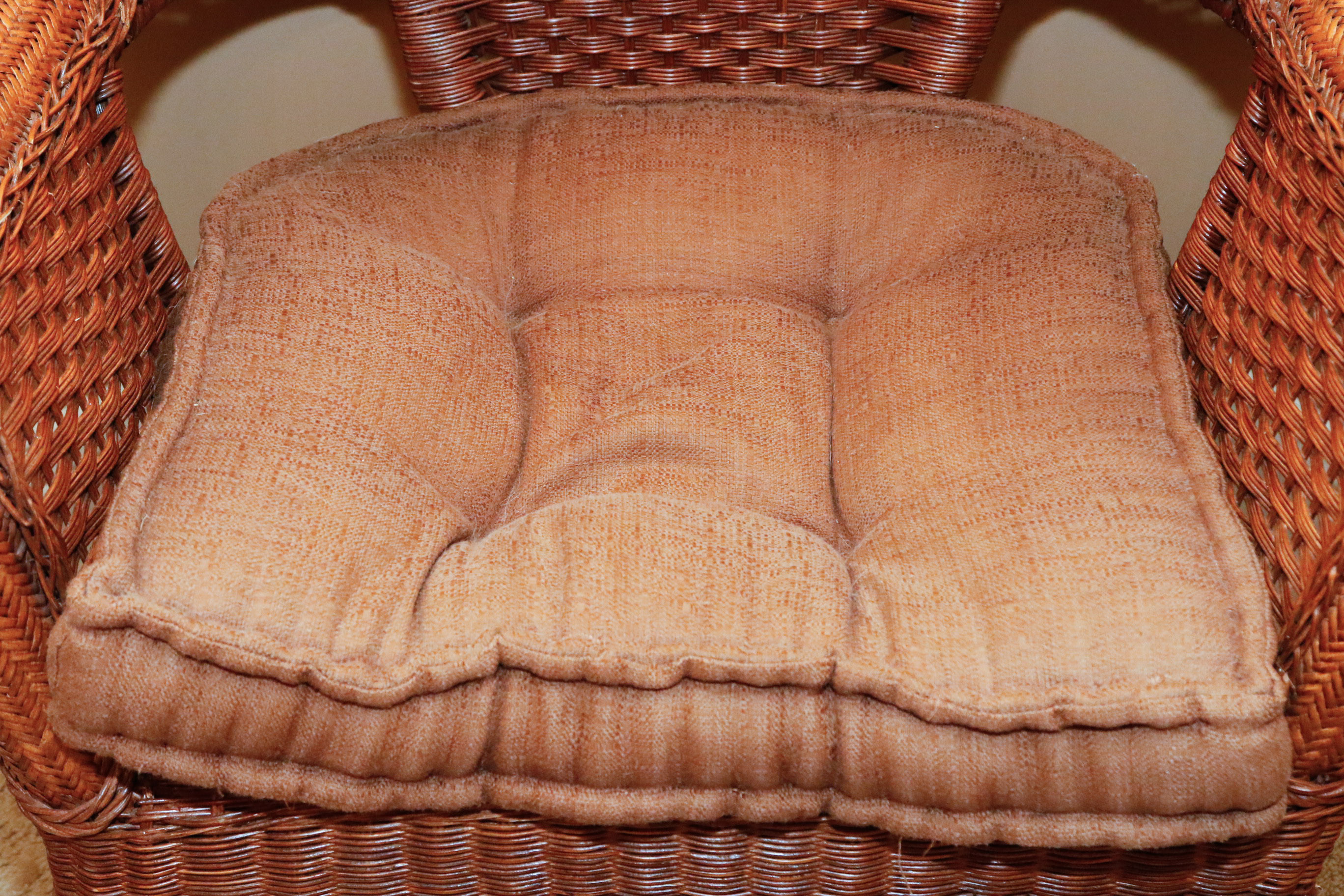 Wicker Armchair with Cushion