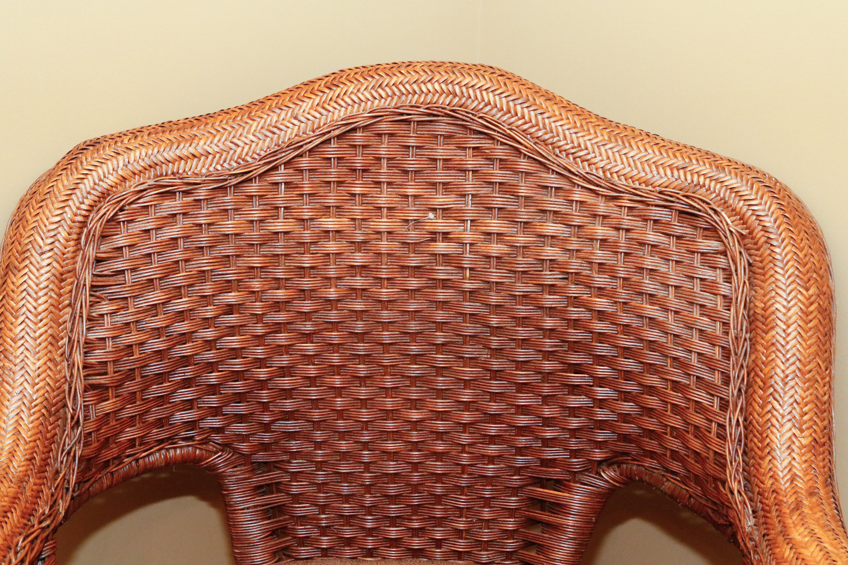 Wicker Armchair with Cushion