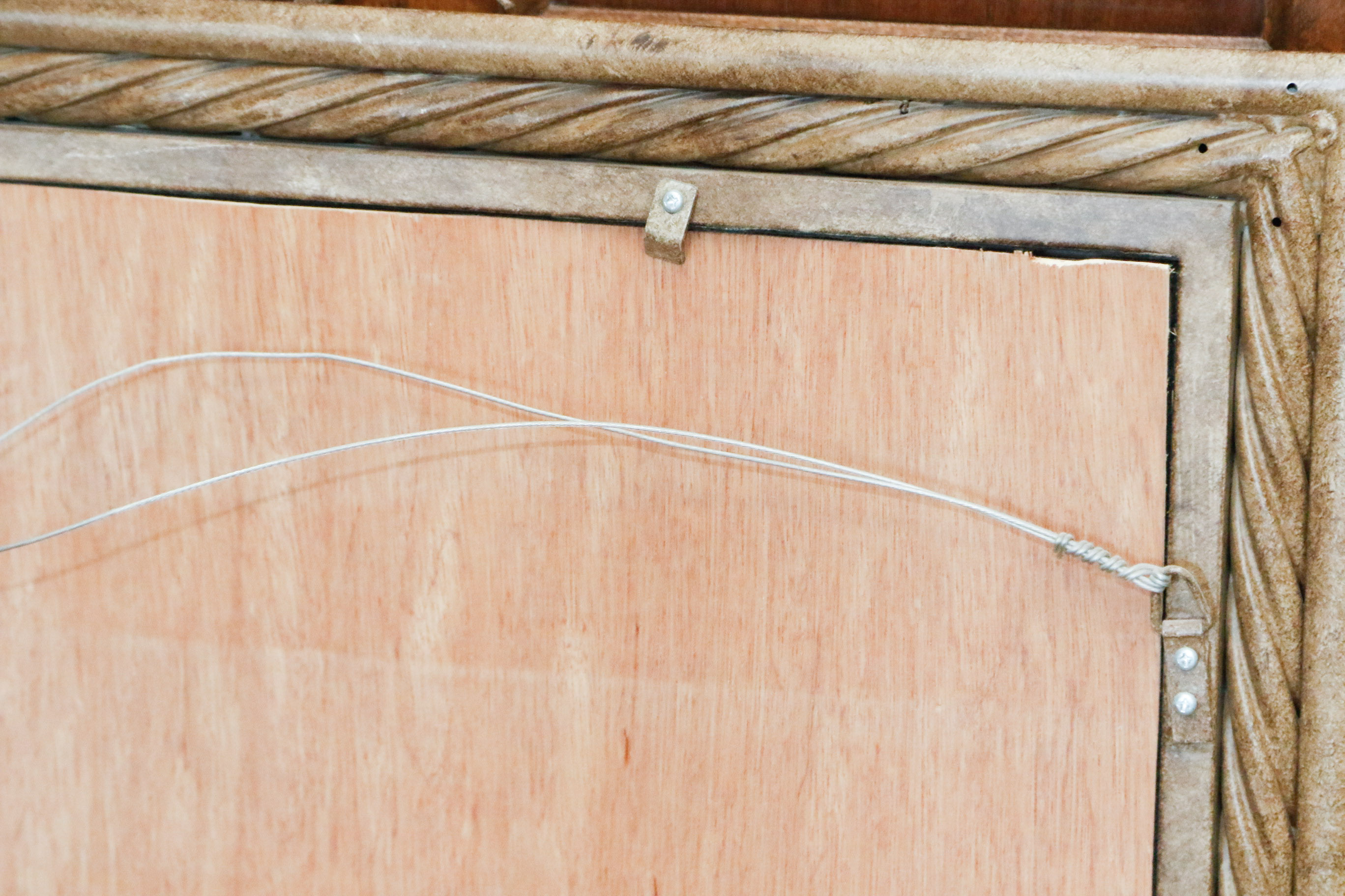 Arched Twisted Iron Mirror Pair