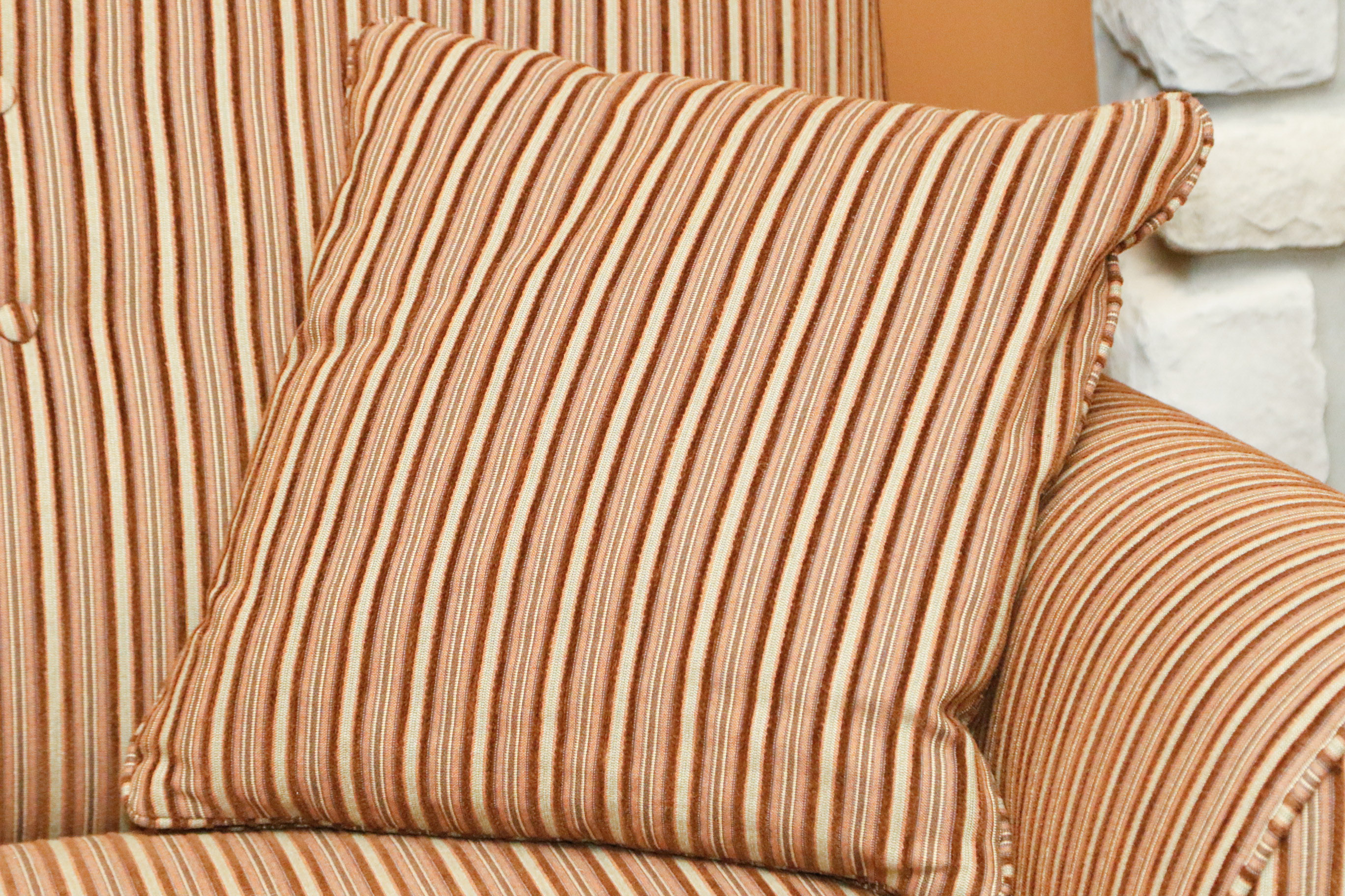 Striped Loveseat