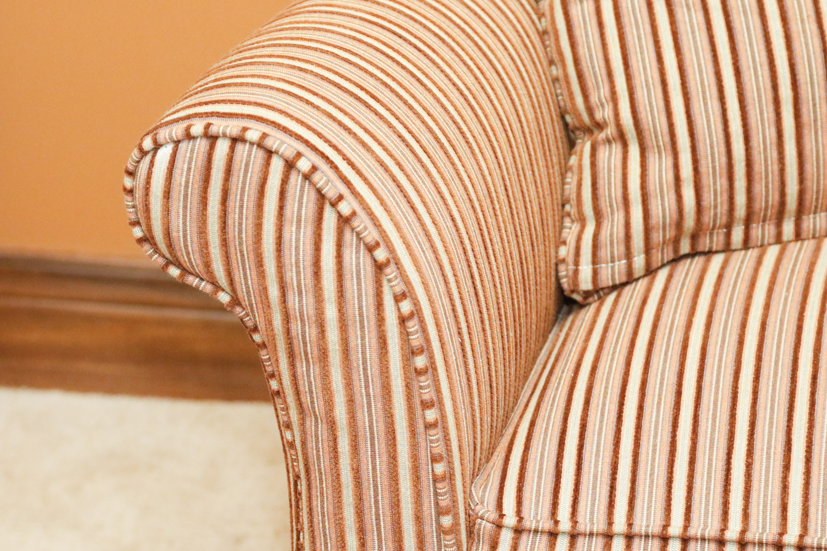 Striped Loveseat