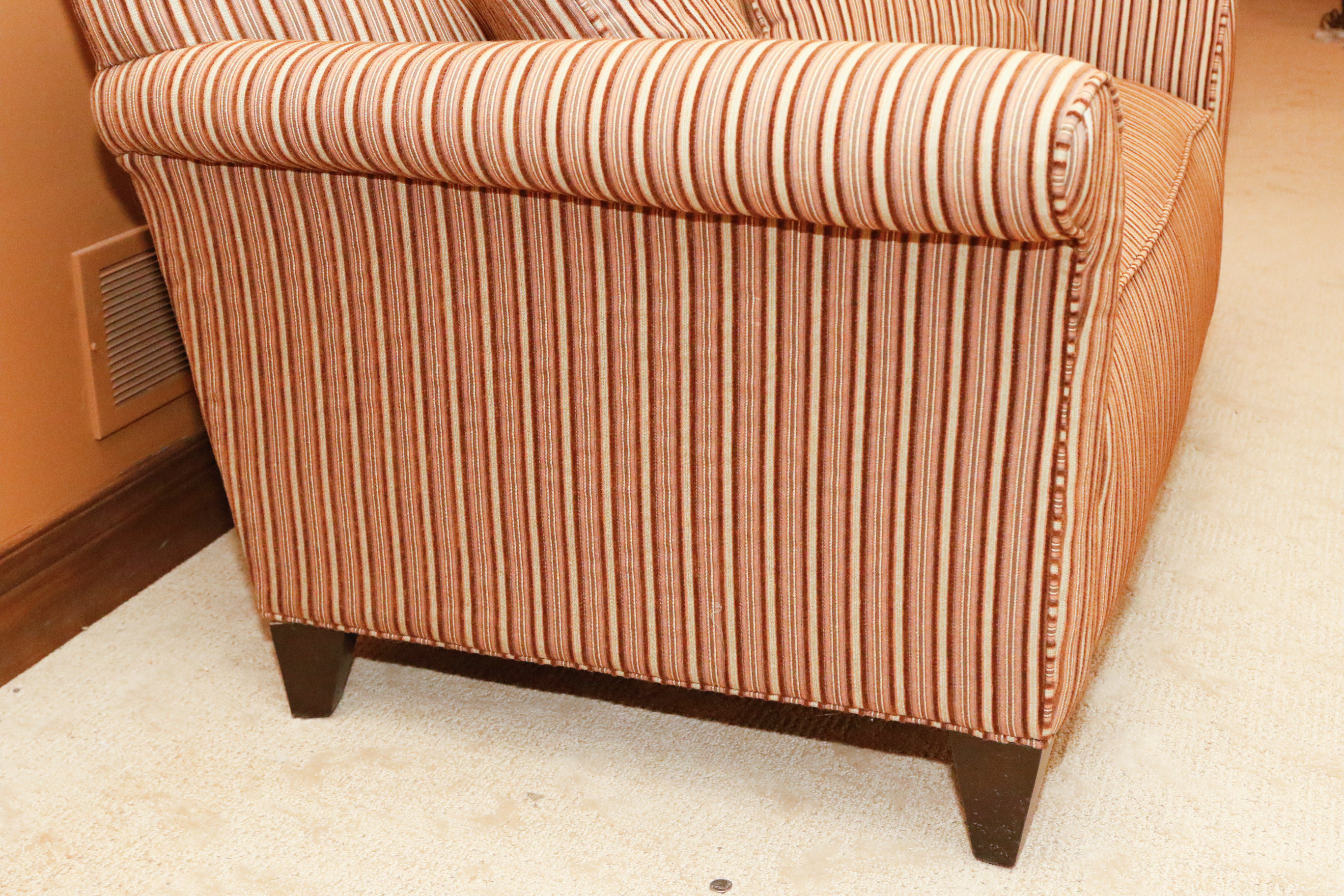 Striped Loveseat