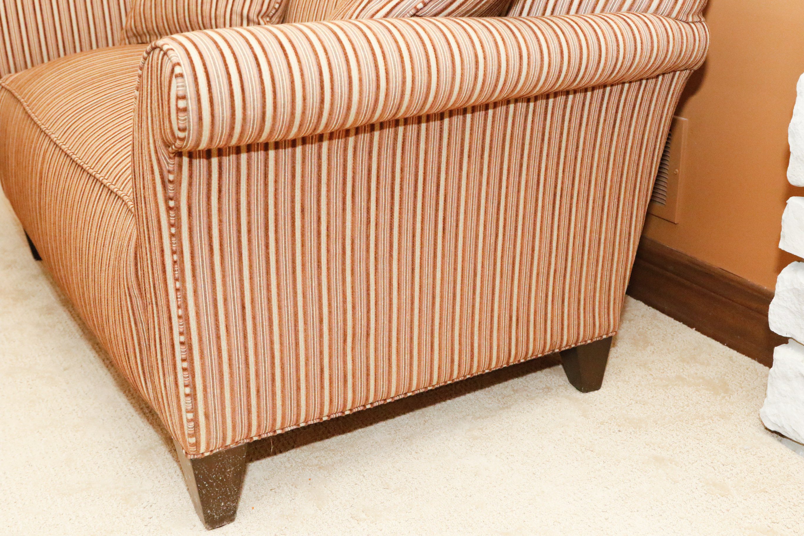 Striped Loveseat