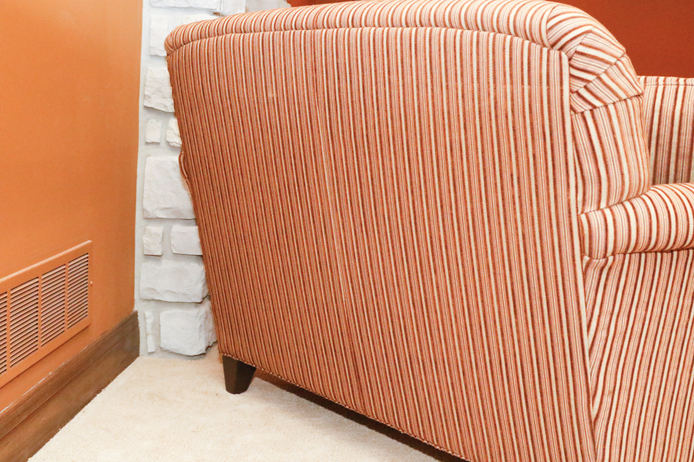 Striped Loveseat