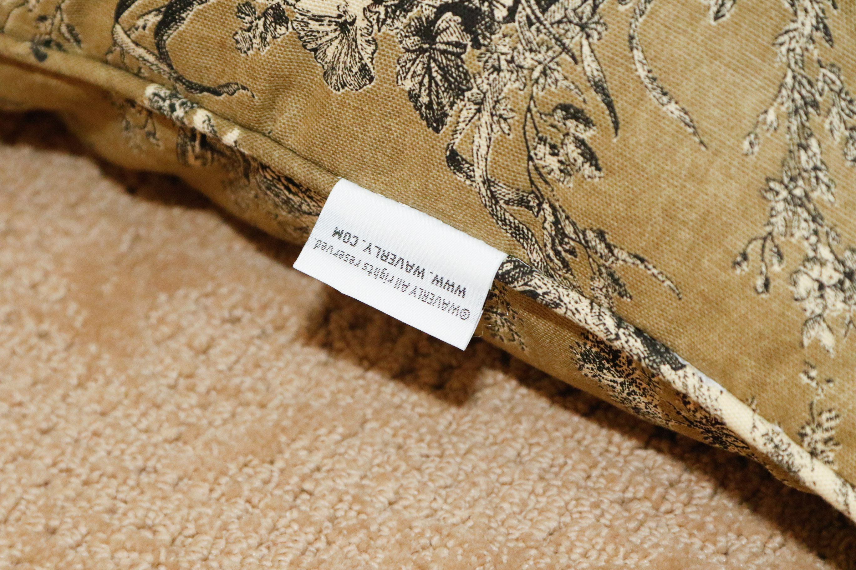 Selection of Designer Pillows and Drapery