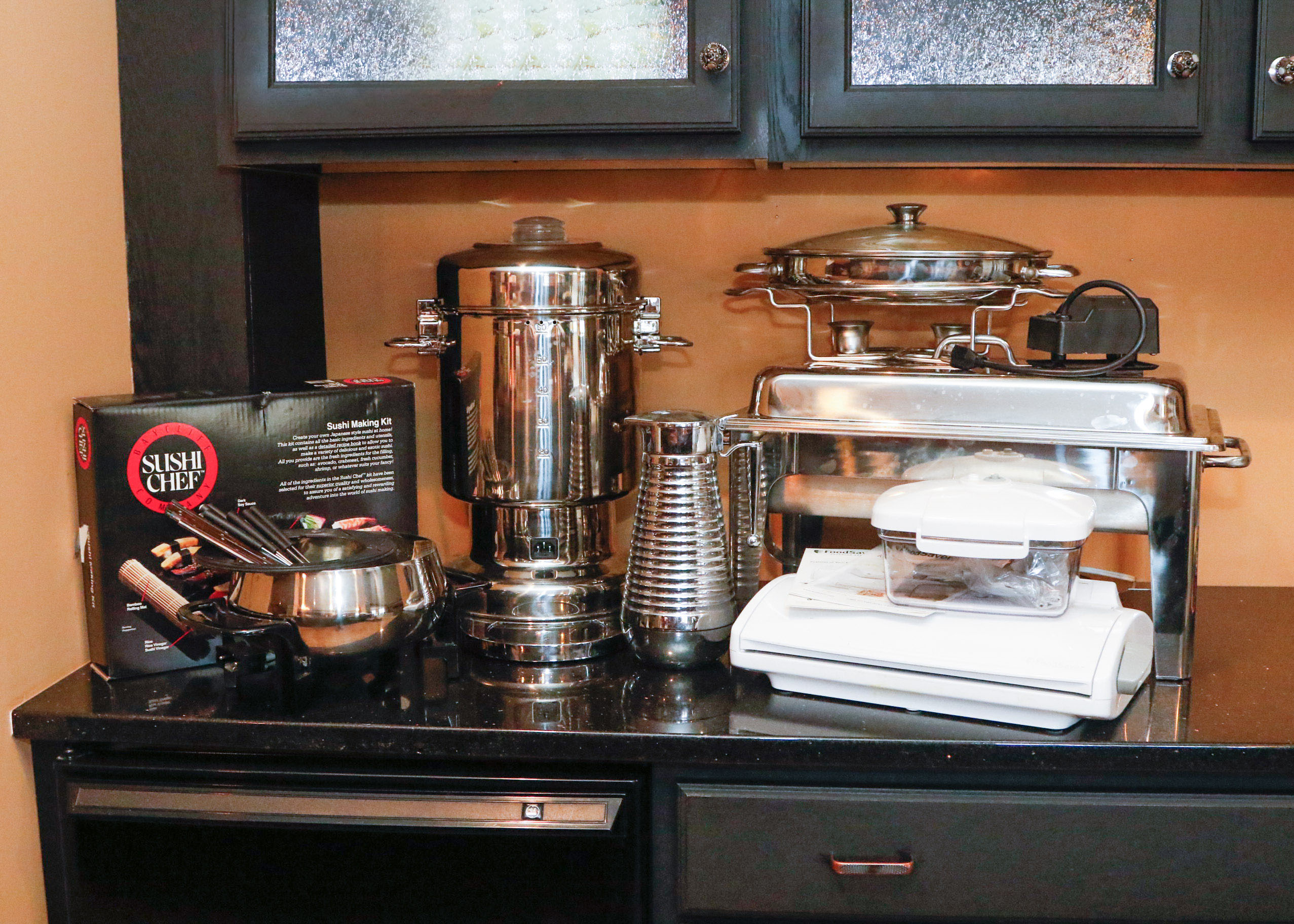 Stainless Serving Items and Other Kitchen Gadgets
