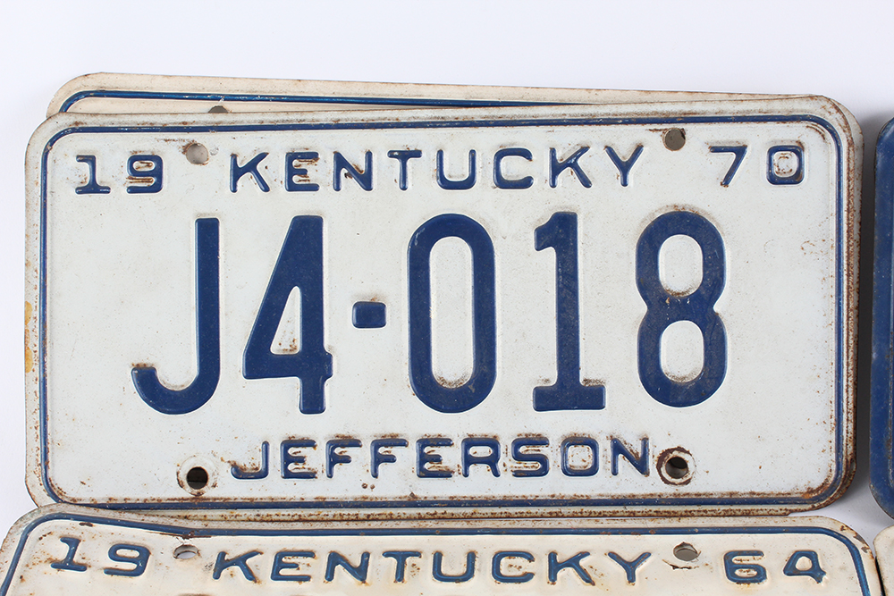 Vintage Kentucky License Plates