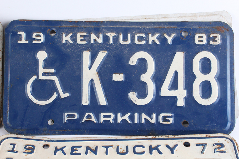 Vintage Kentucky License Plates