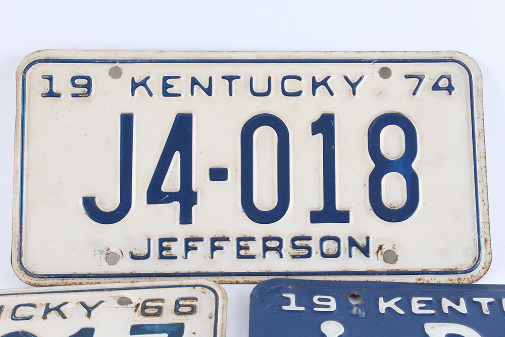 Vintage Kentucky License Plates