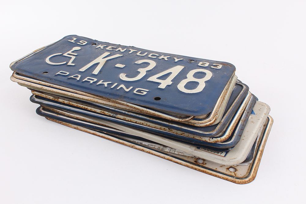 Vintage Kentucky License Plates