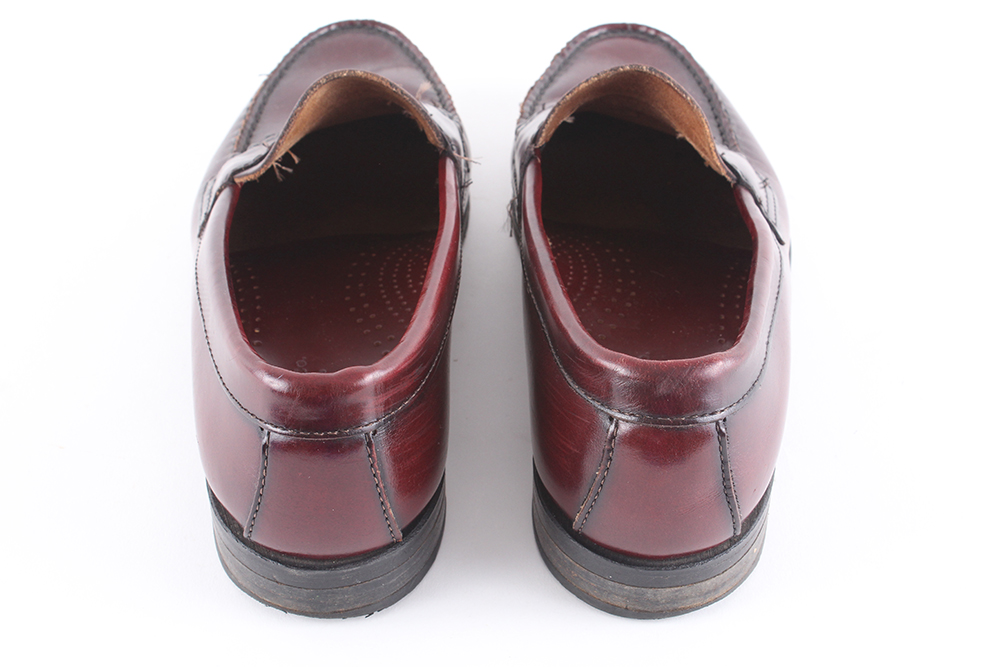 Bass Weejuns Oxblood Leather Penny Loafers