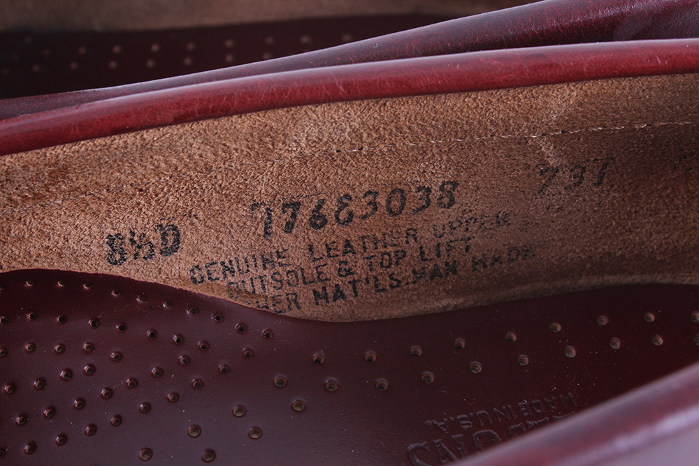 Bass Weejuns Oxblood Leather Penny Loafers