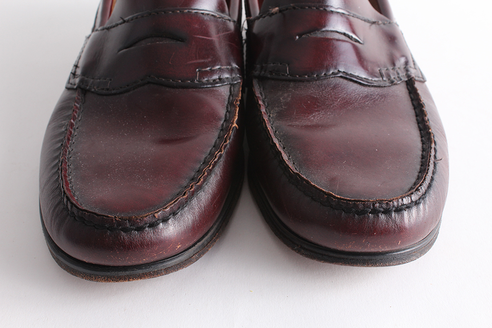Bass Weejuns Oxblood Leather Penny Loafers