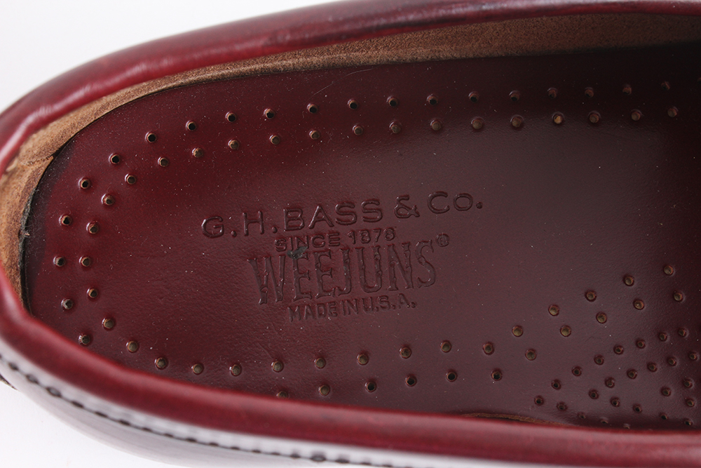 Bass Weejuns Oxblood Leather Penny Loafers