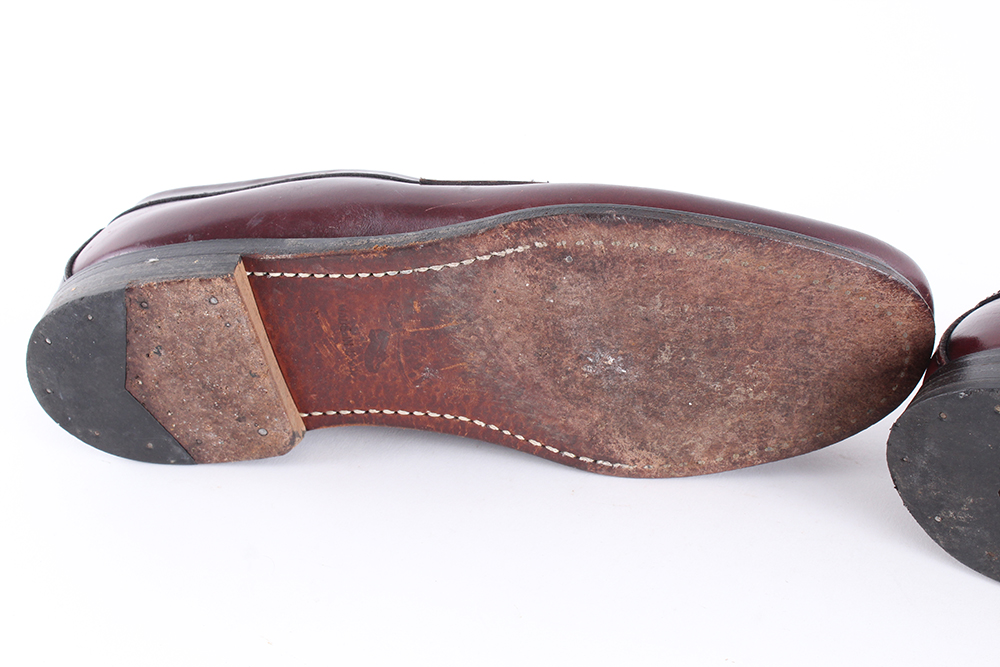 Bass Weejuns Oxblood Leather Penny Loafers