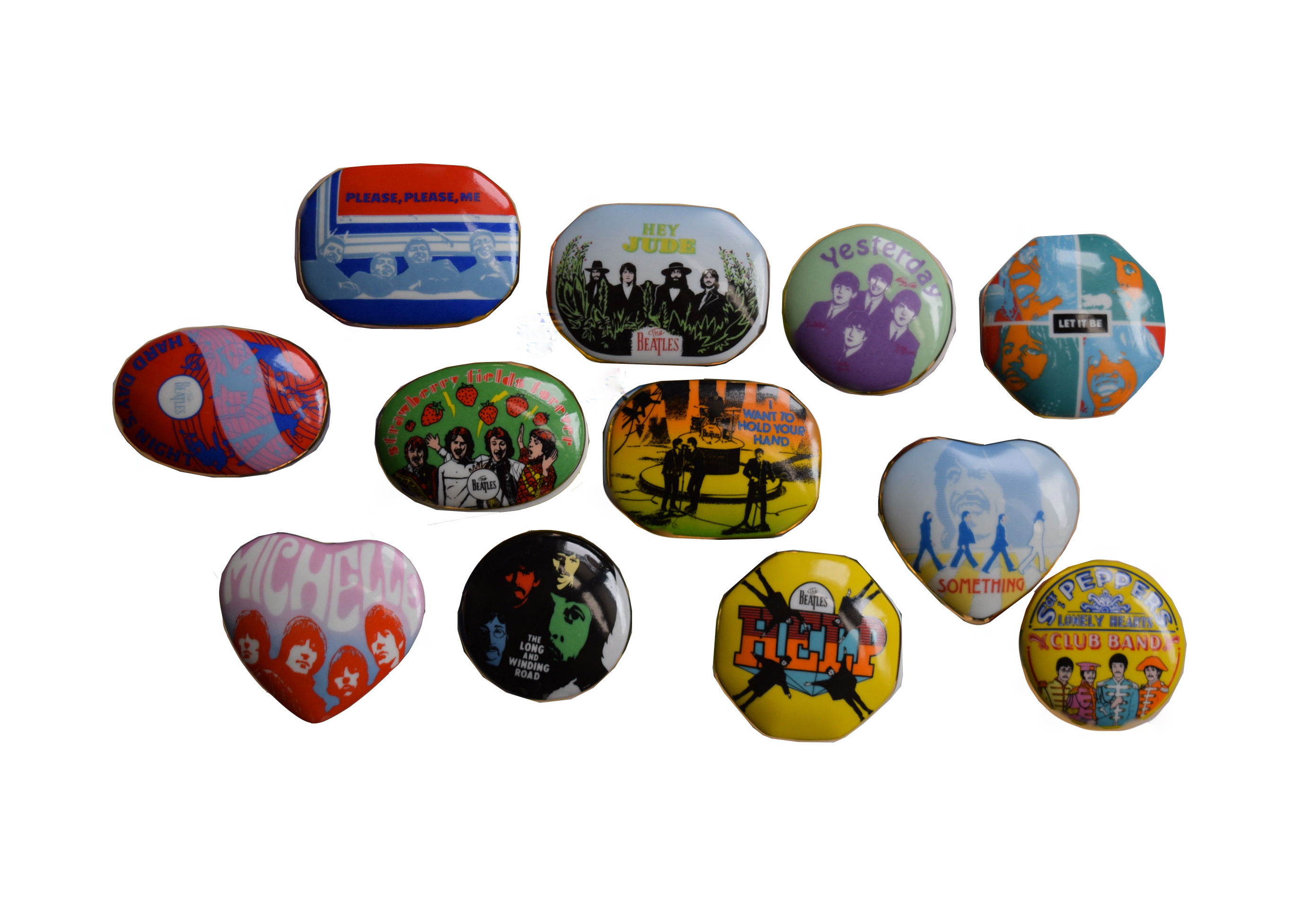 Collection of The Beatles Porcelain Music Boxes