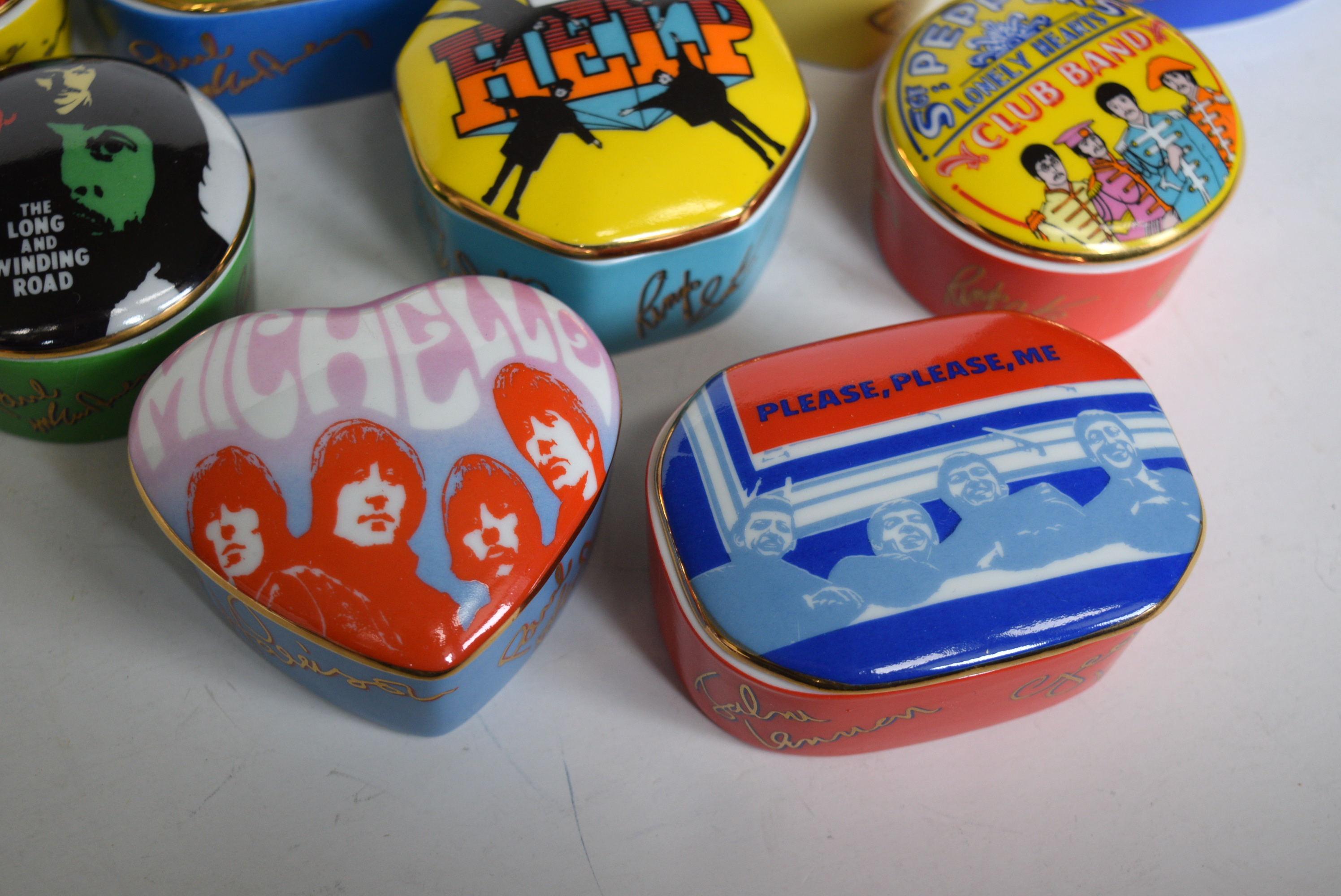 Collection of The Beatles Porcelain Music Boxes