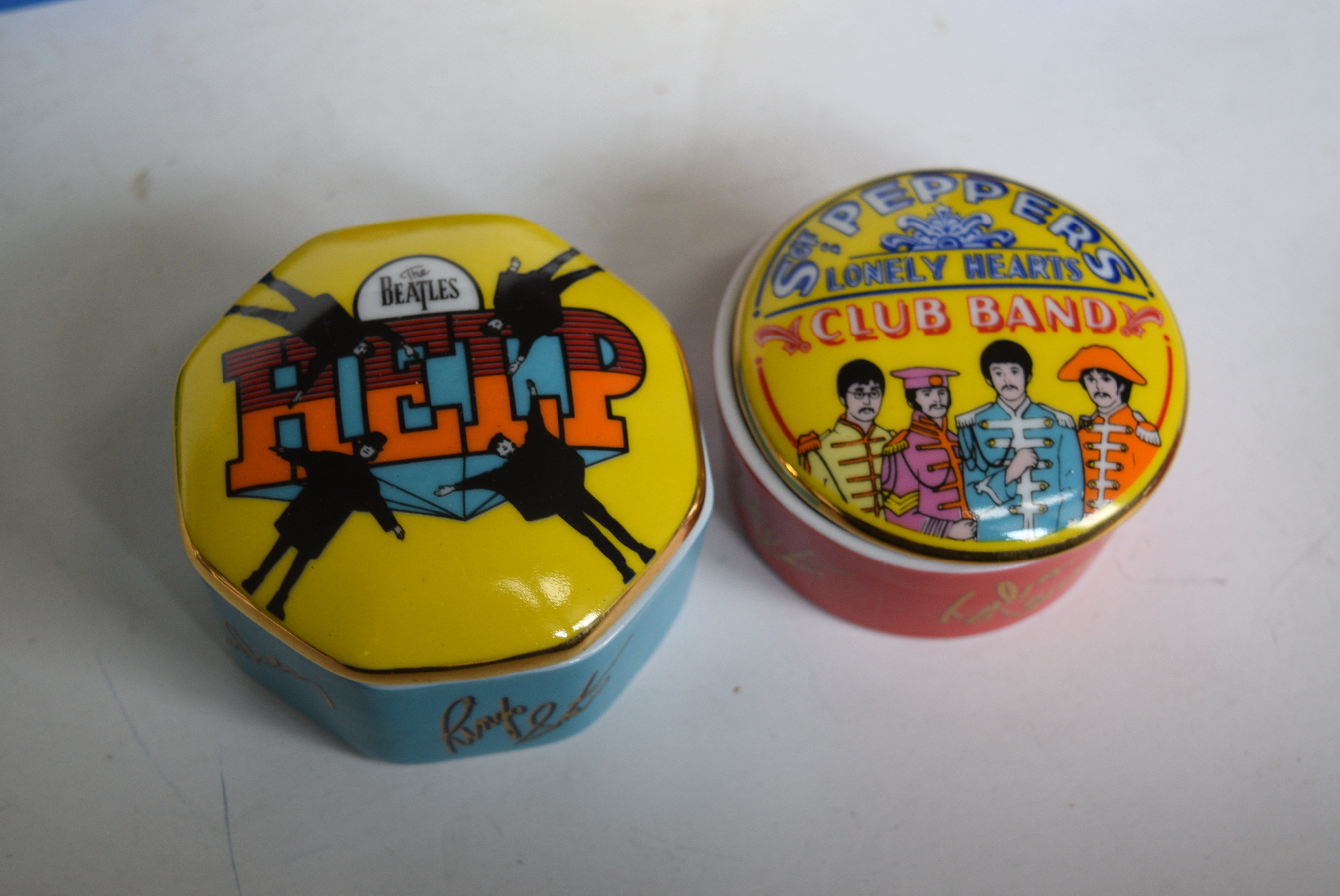 Collection of The Beatles Porcelain Music Boxes