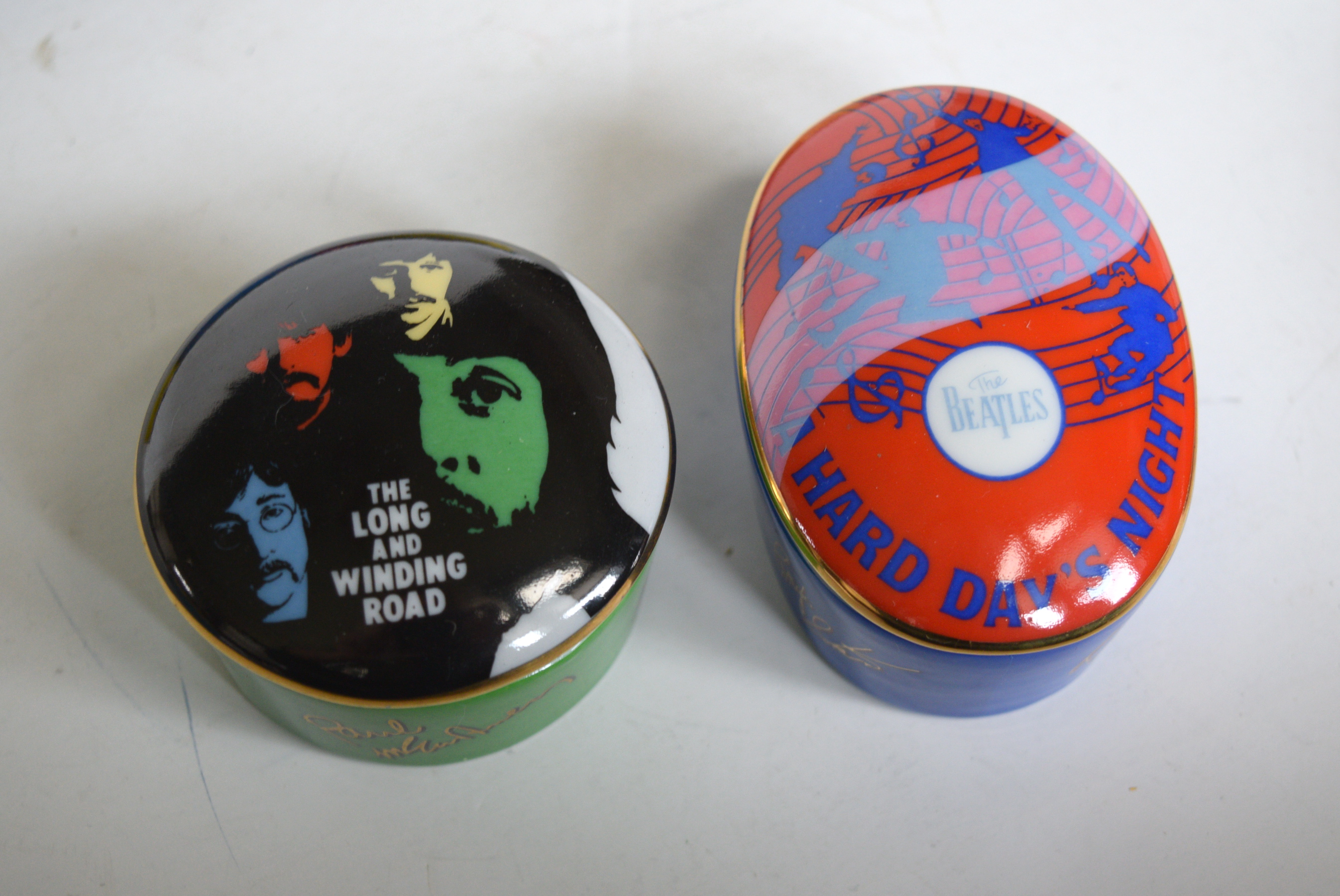 Collection of The Beatles Porcelain Music Boxes