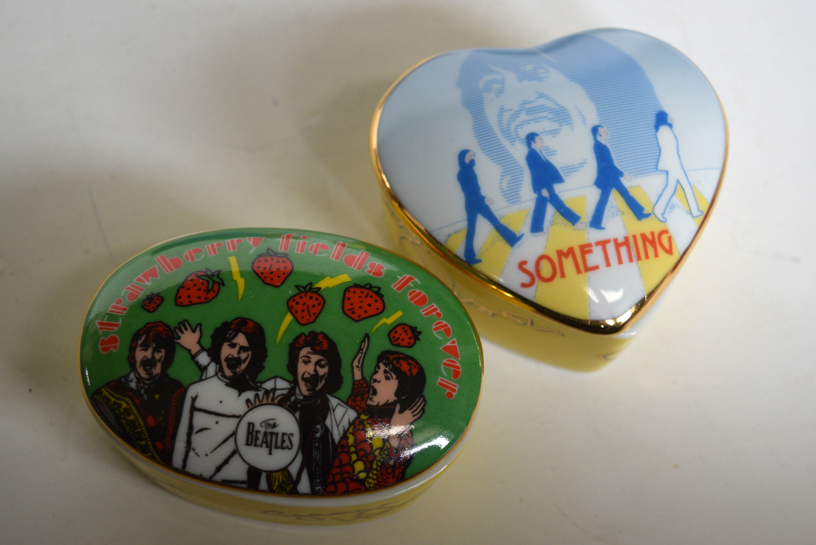 Collection of The Beatles Porcelain Music Boxes