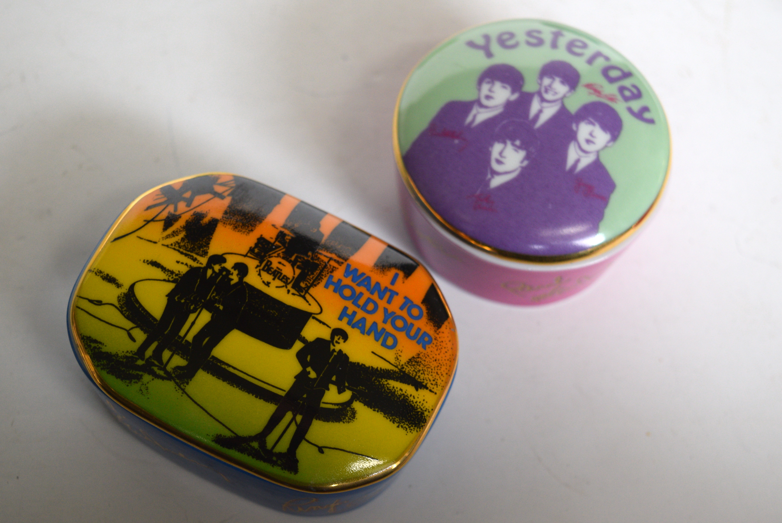 Collection of The Beatles Porcelain Music Boxes