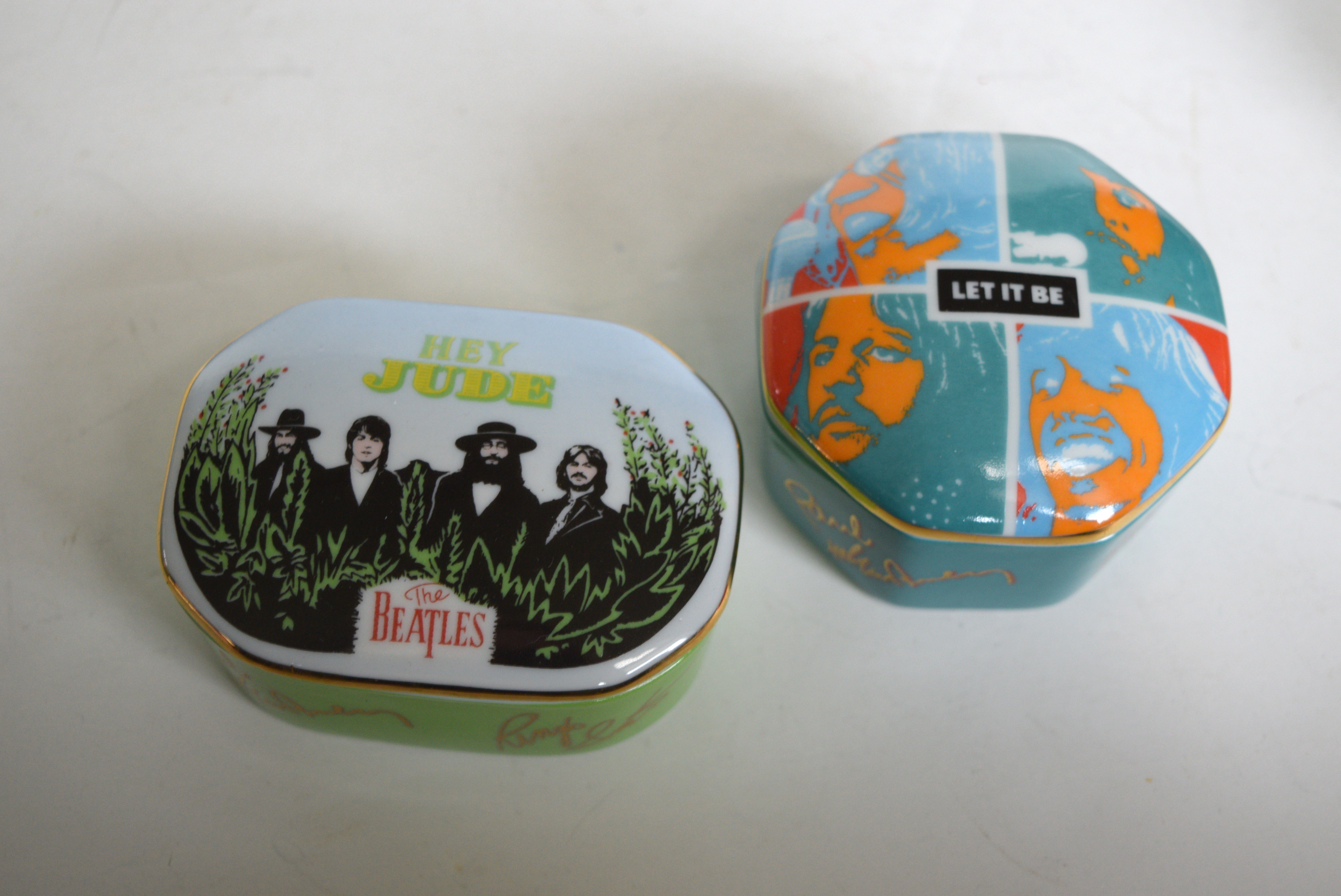 Collection of The Beatles Porcelain Music Boxes