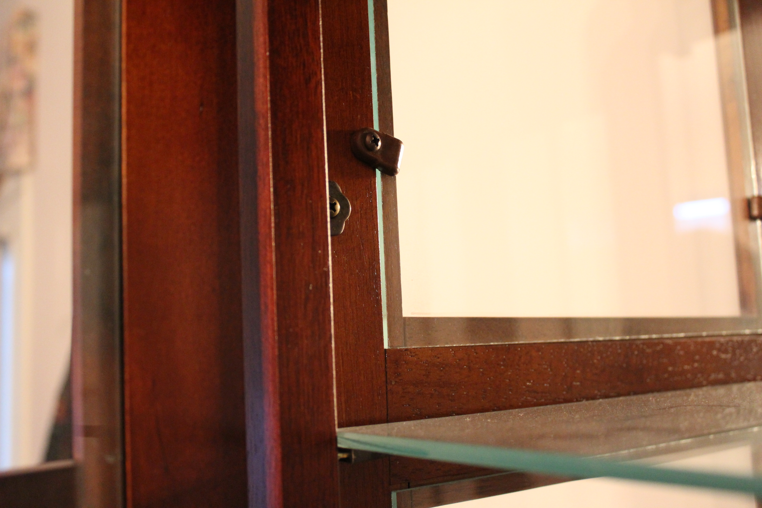 Queen Anne Style Cherry China Cabinet and Hutch