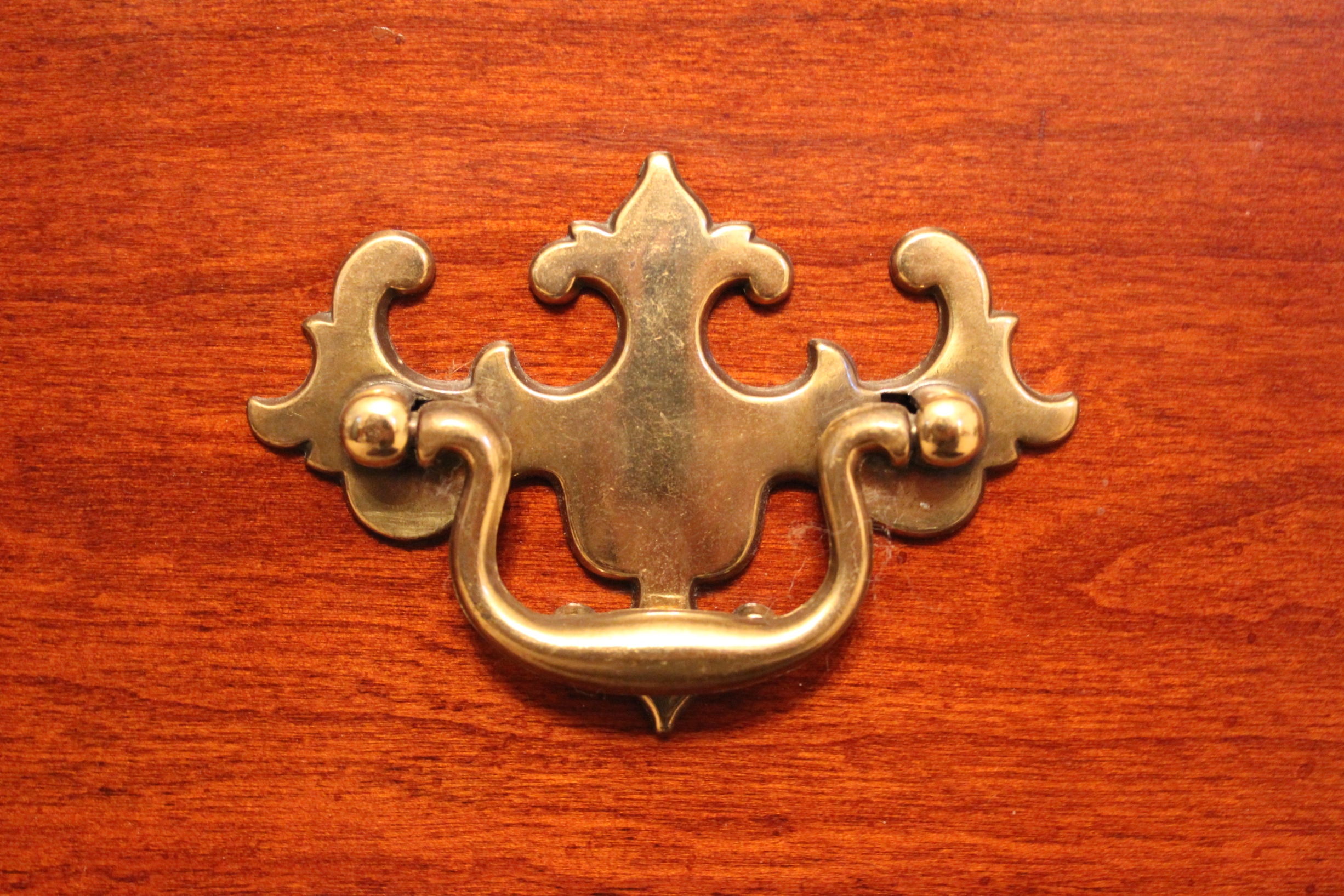 Queen Anne Style Cherry China Cabinet and Hutch