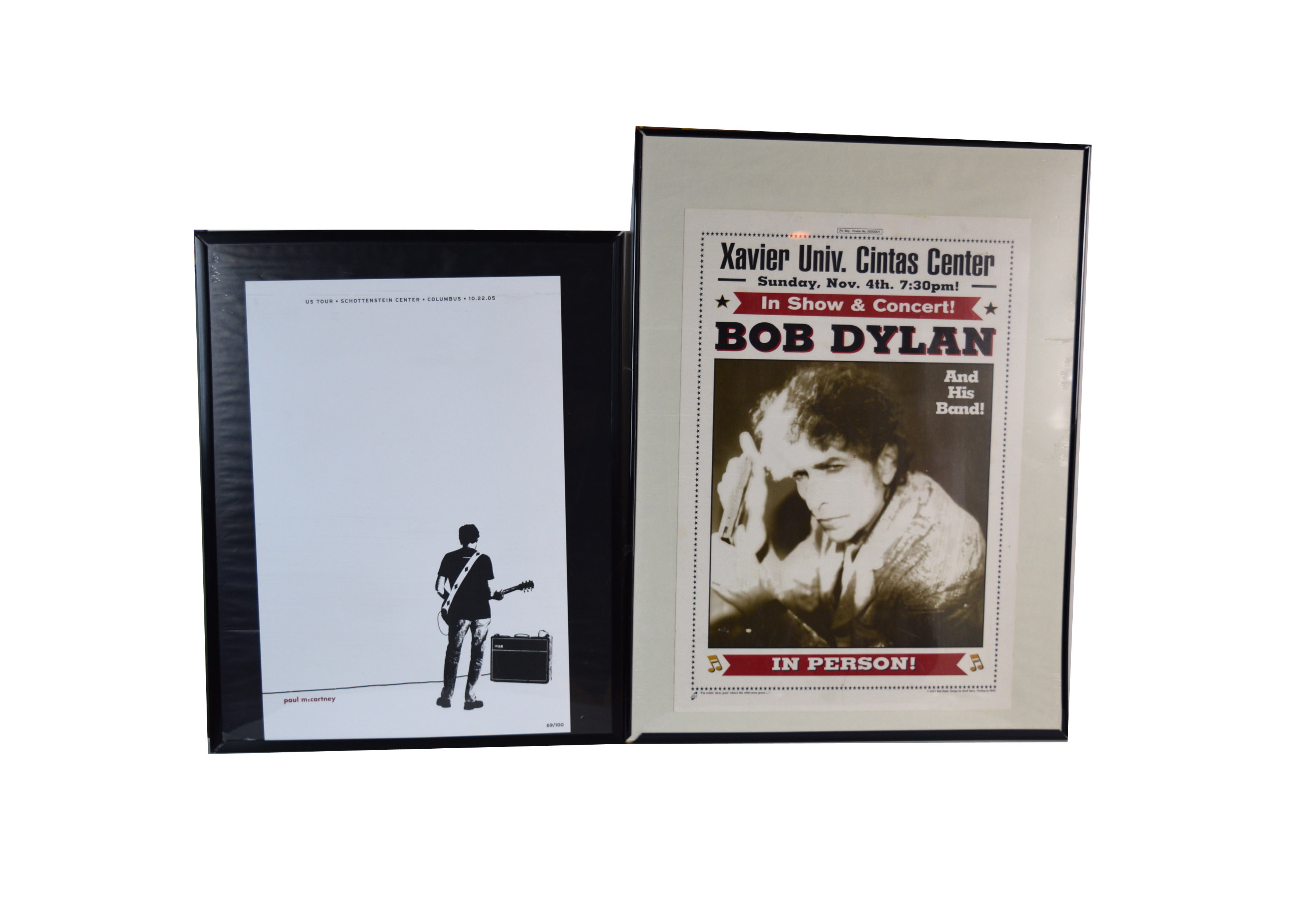 Paul McCartney and Bob Dylan Tour Posters