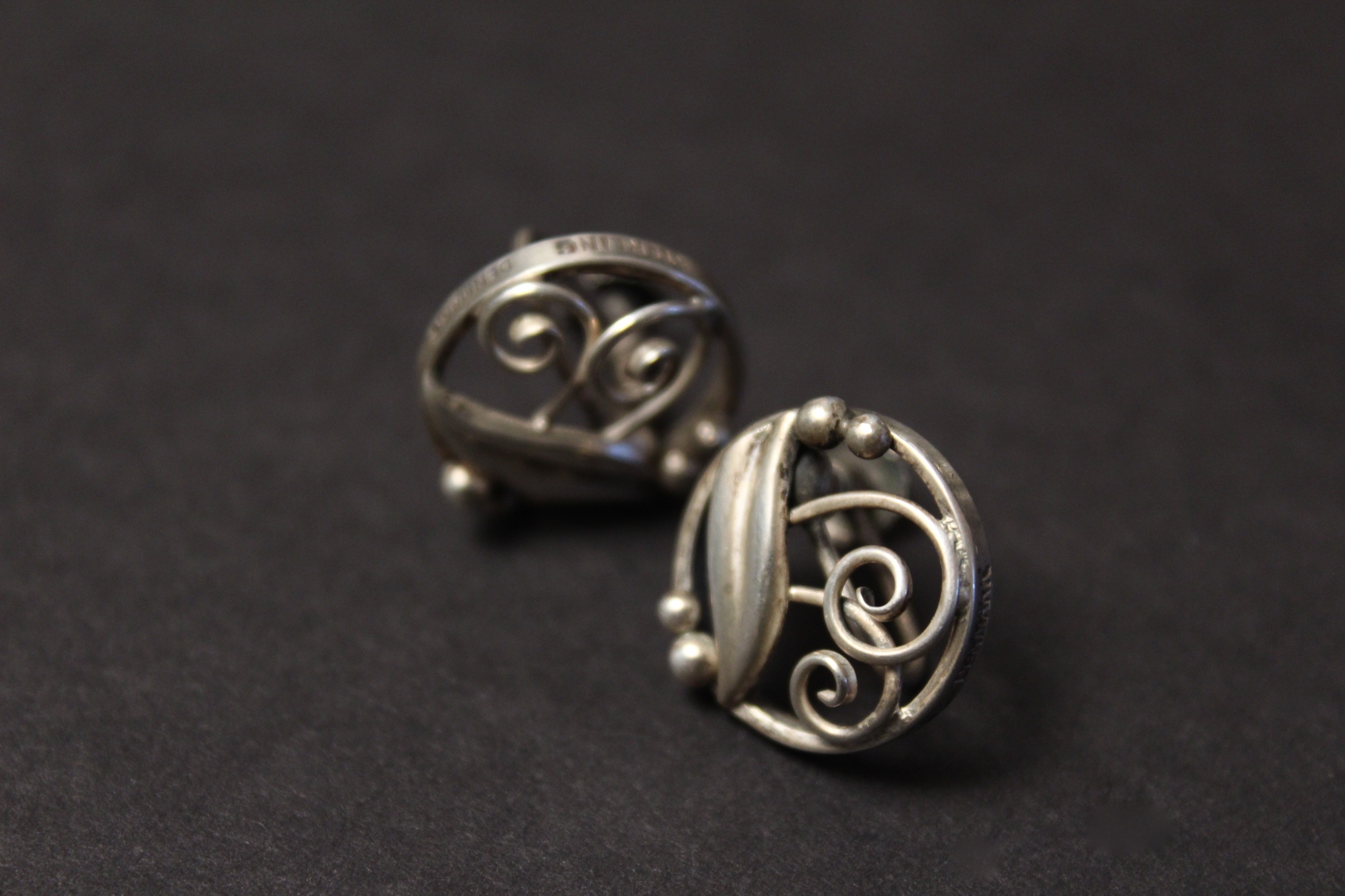 1950's Sterling Silver Bracelet and Earrings by John L. Denmark