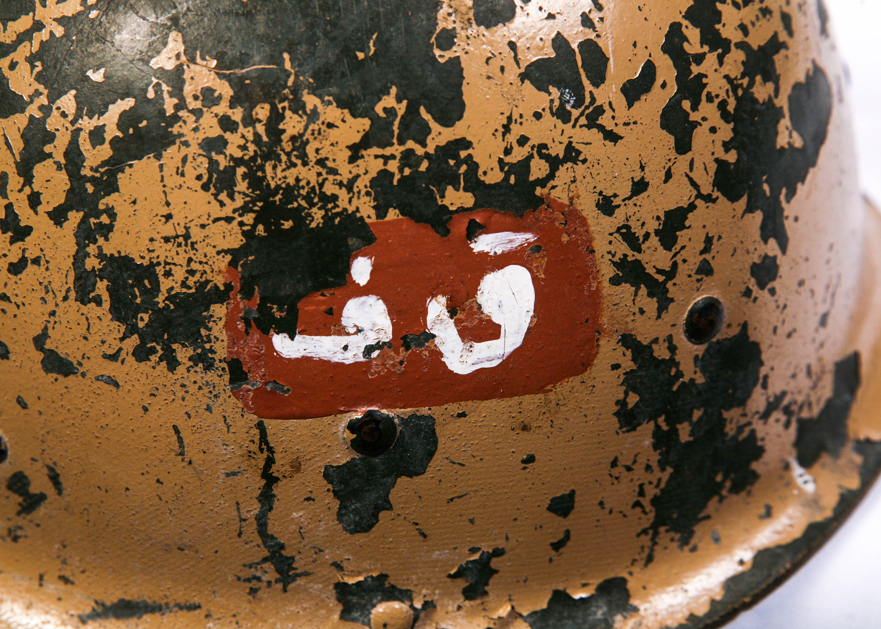 Vintage Metal Army Helmet