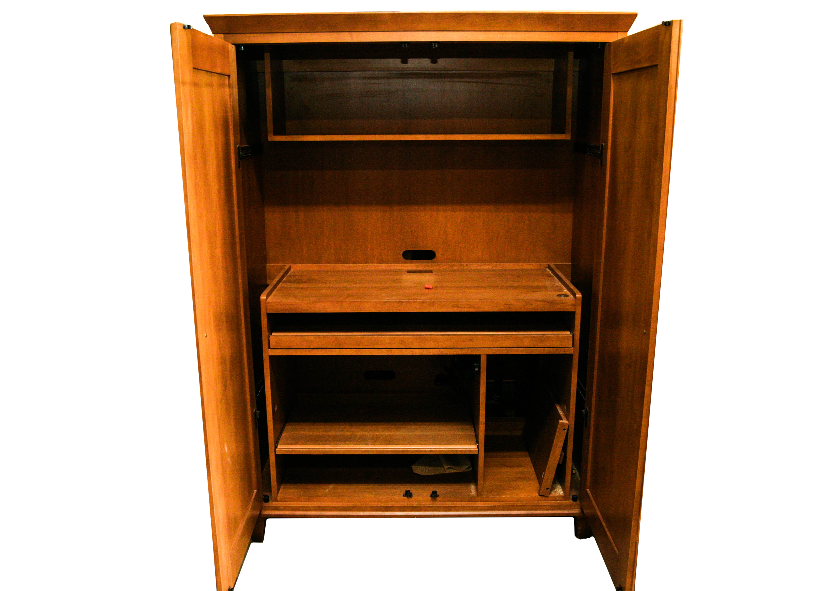 Ethan Allen Elements Fawn Moderne Maple Computer Armoire