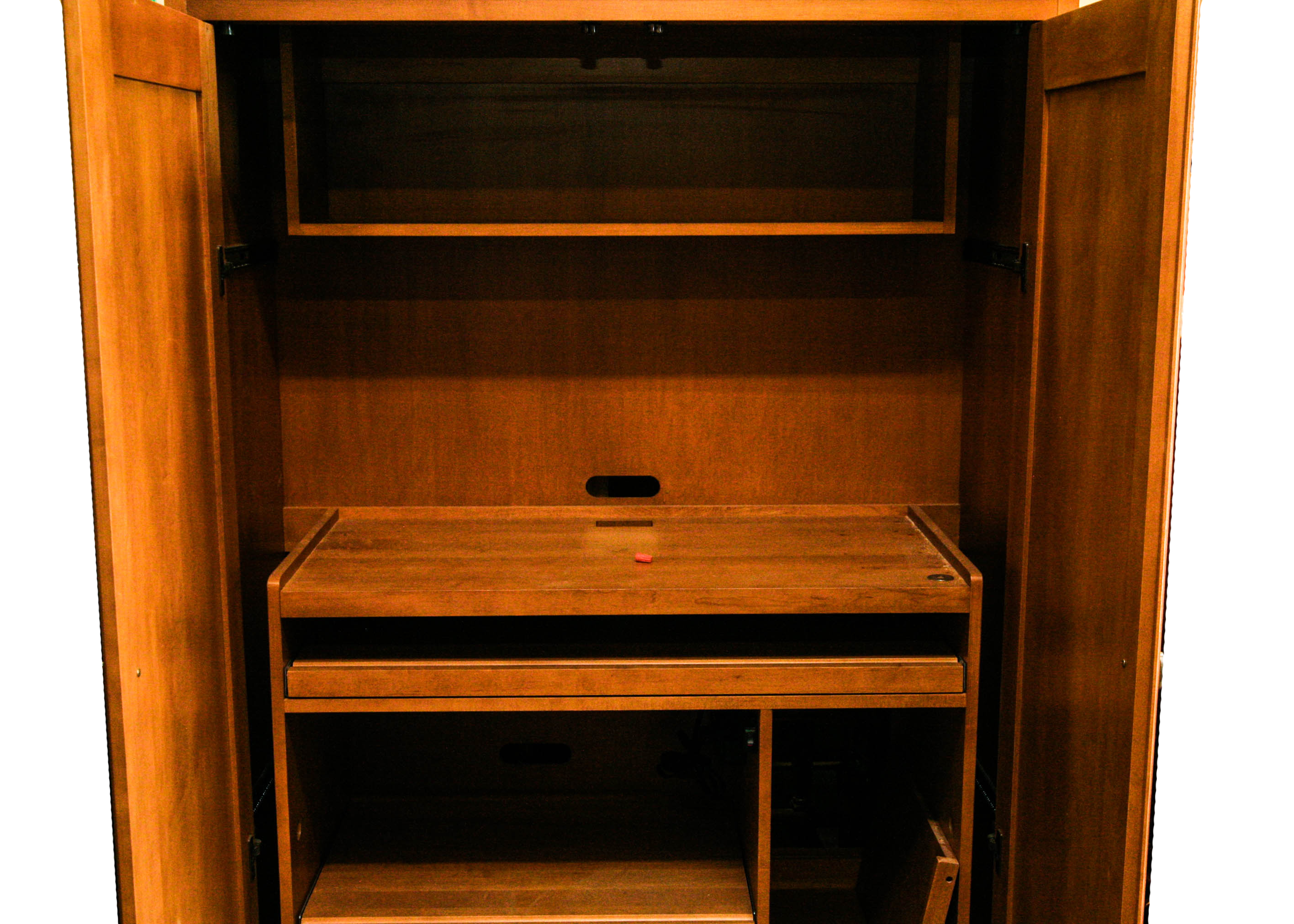 Ethan Allen Elements Fawn Moderne Maple Computer Armoire