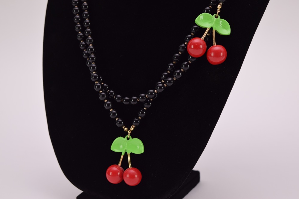 Vintage Costume Faux Pearl Choker and Betsey Johnson Necklace