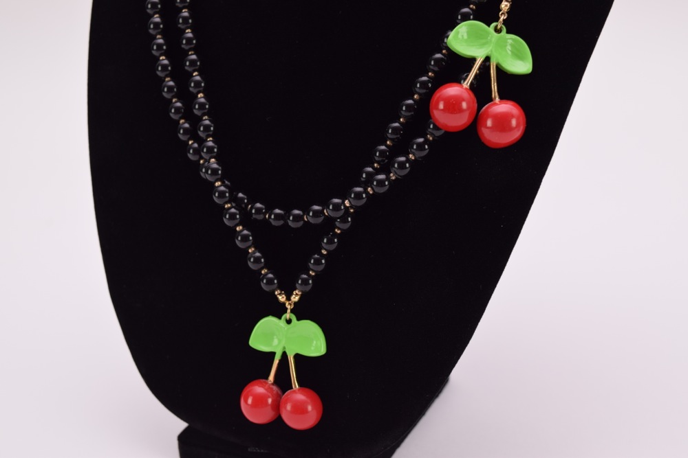 Vintage Costume Faux Pearl Choker and Betsey Johnson Necklace