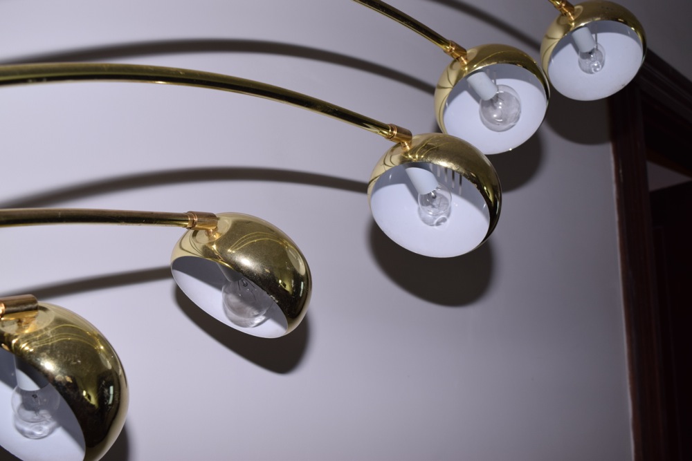 Vintage Five-Arm Eyeball Arc Lamp