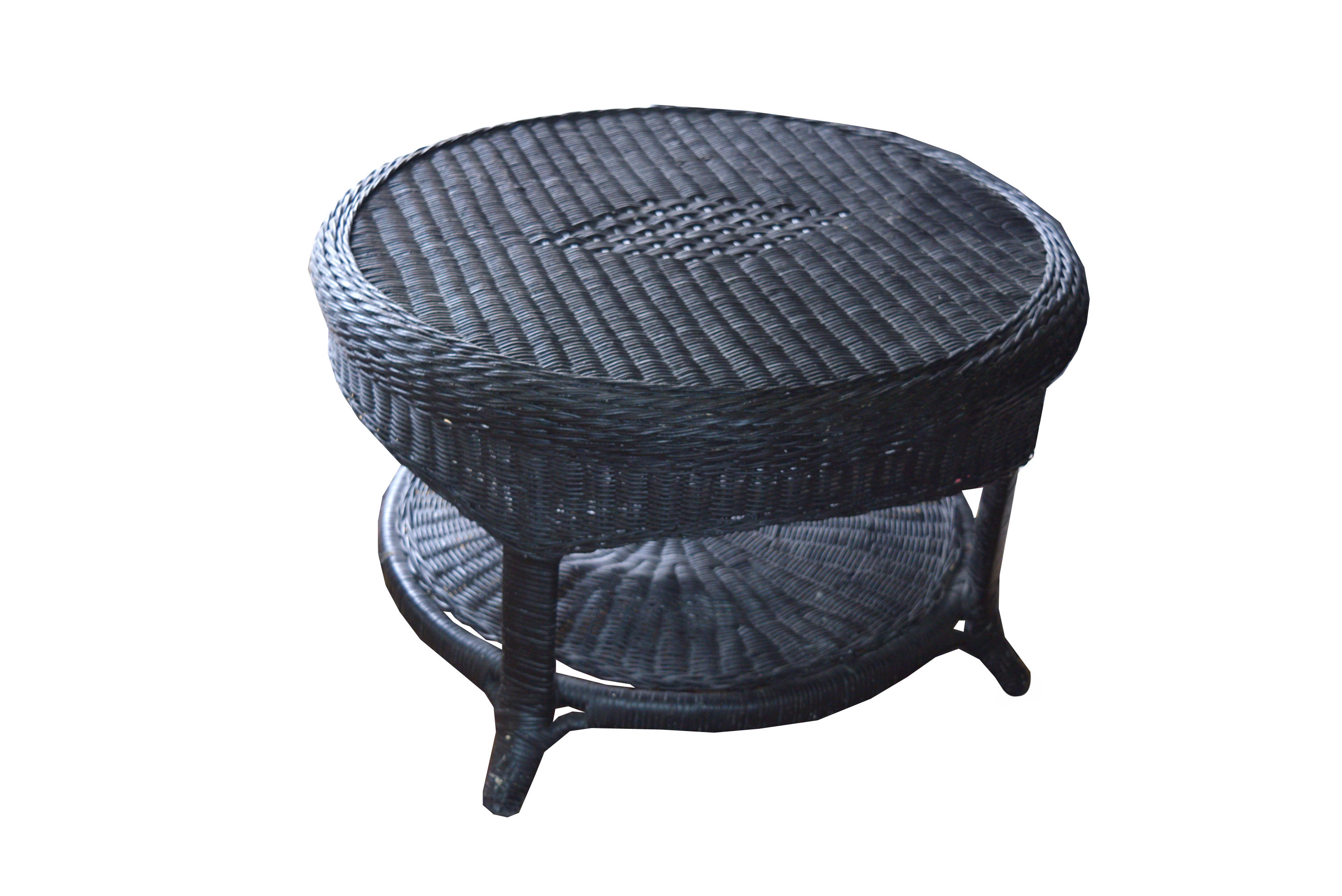 Black Wicker Coffee Table