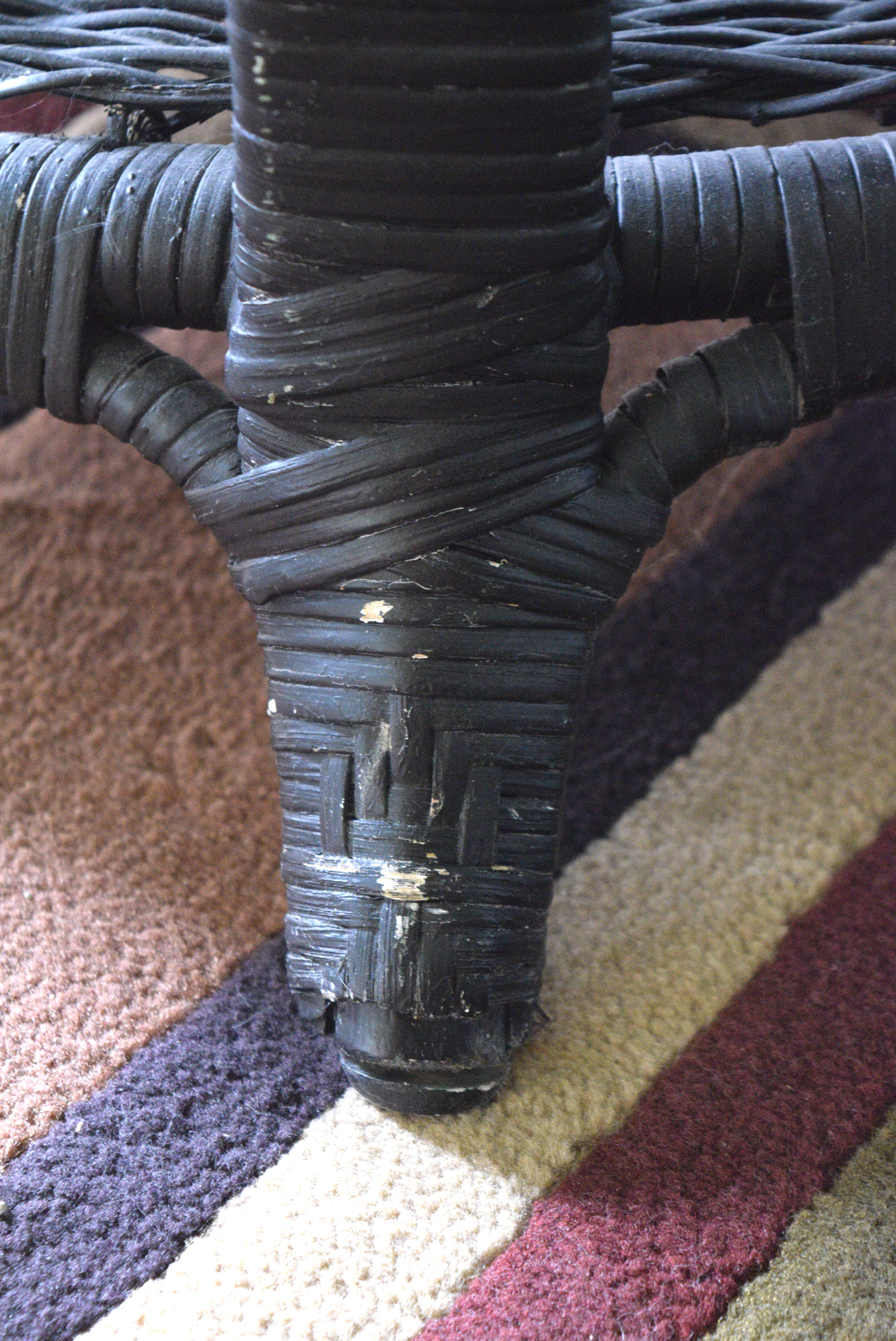 Black Wicker Coffee Table