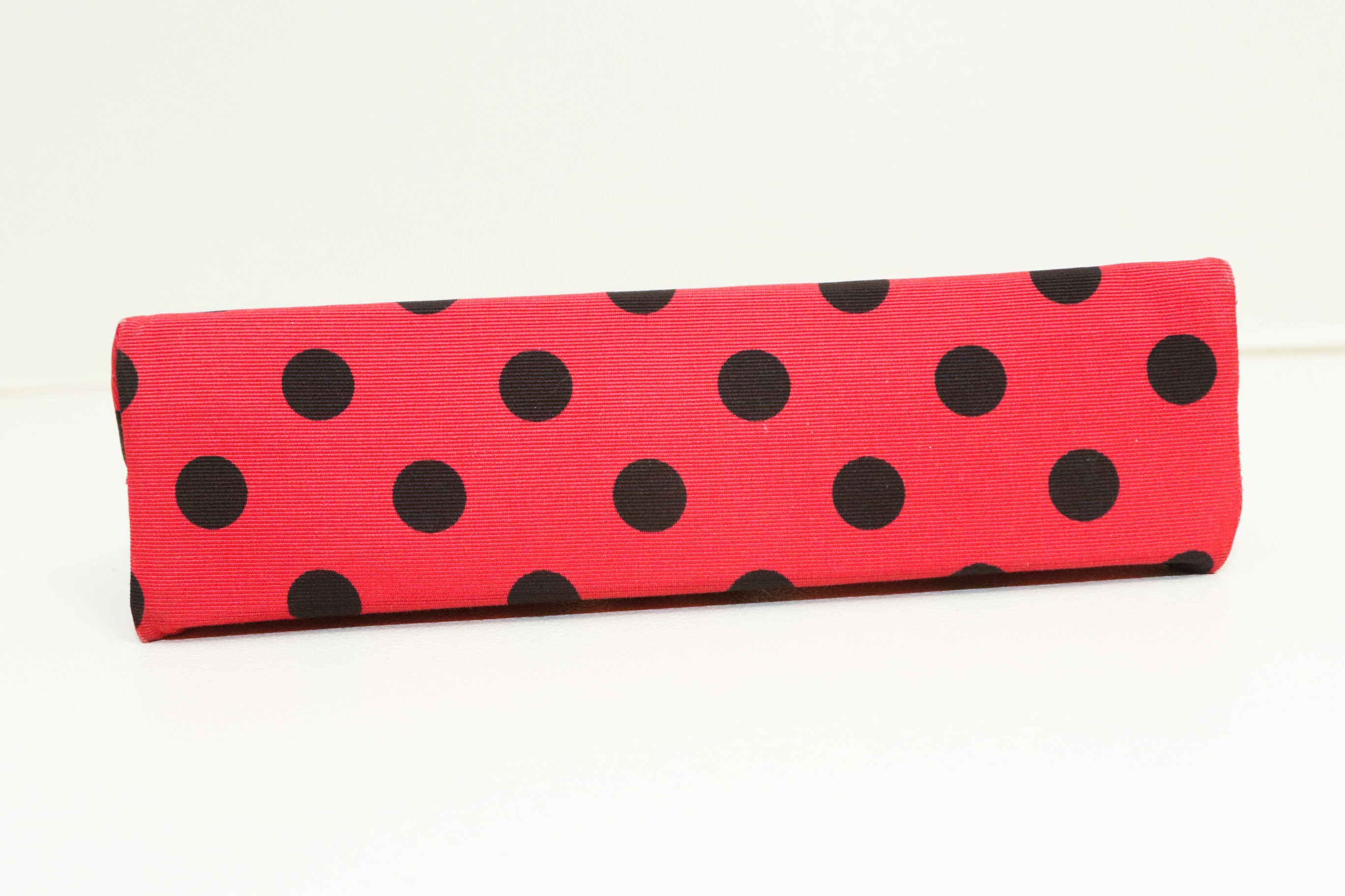 Moschino Red and Black Polka Dot Handbag
