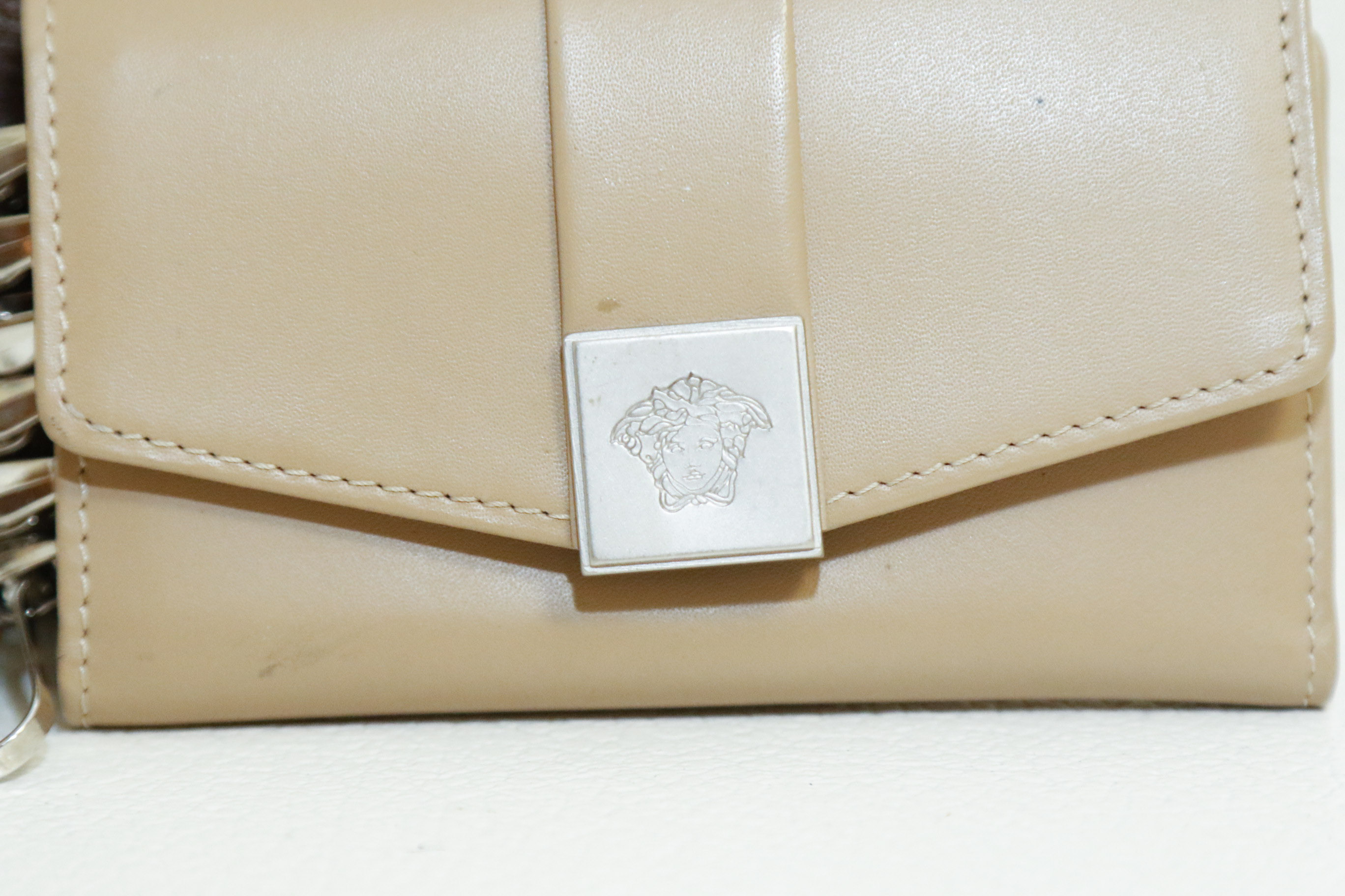 Badgley Mischka Wallet with Versace Medusa Keyholder