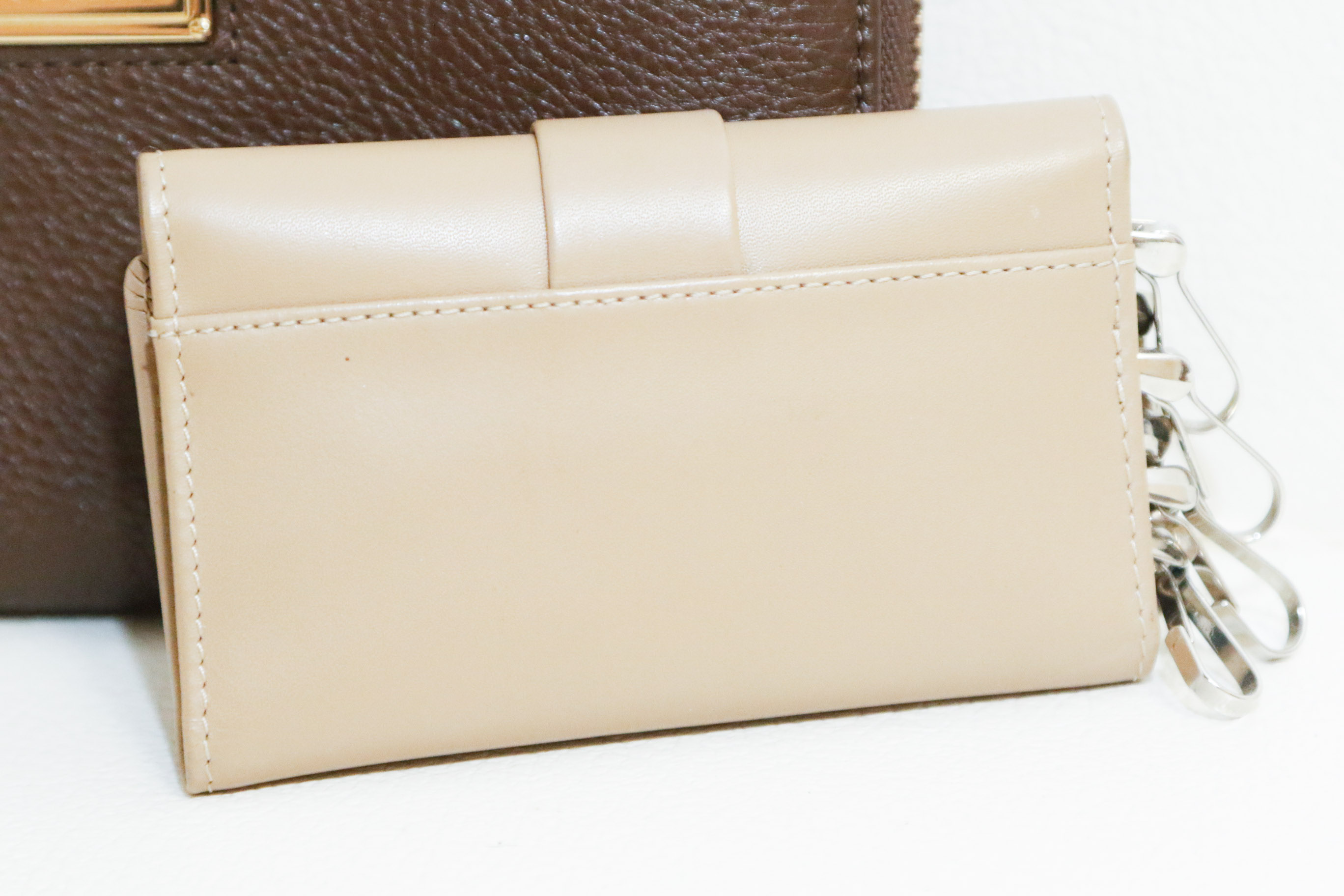 Badgley Mischka Wallet with Versace Medusa Keyholder