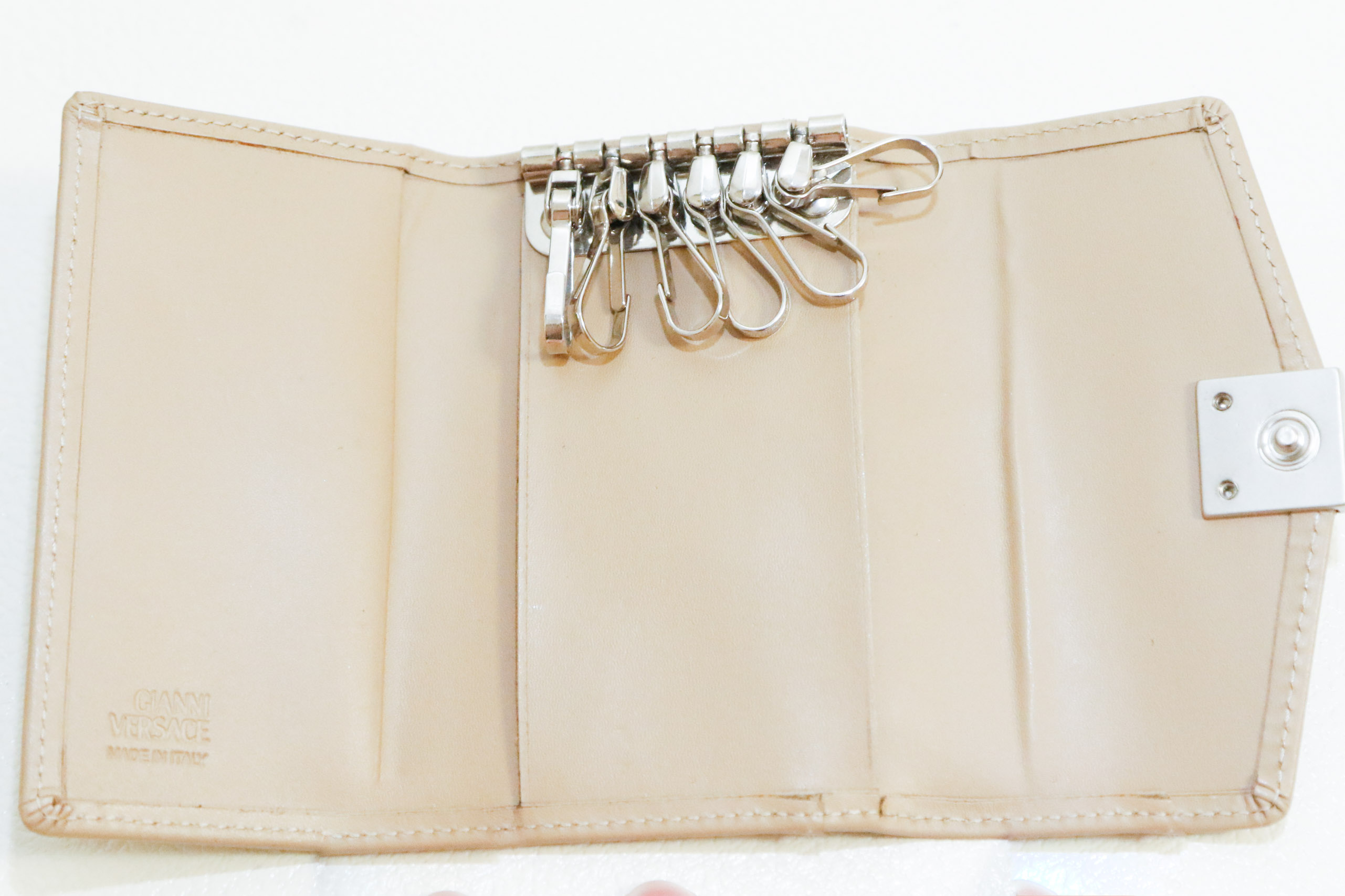 Badgley Mischka Wallet with Versace Medusa Keyholder