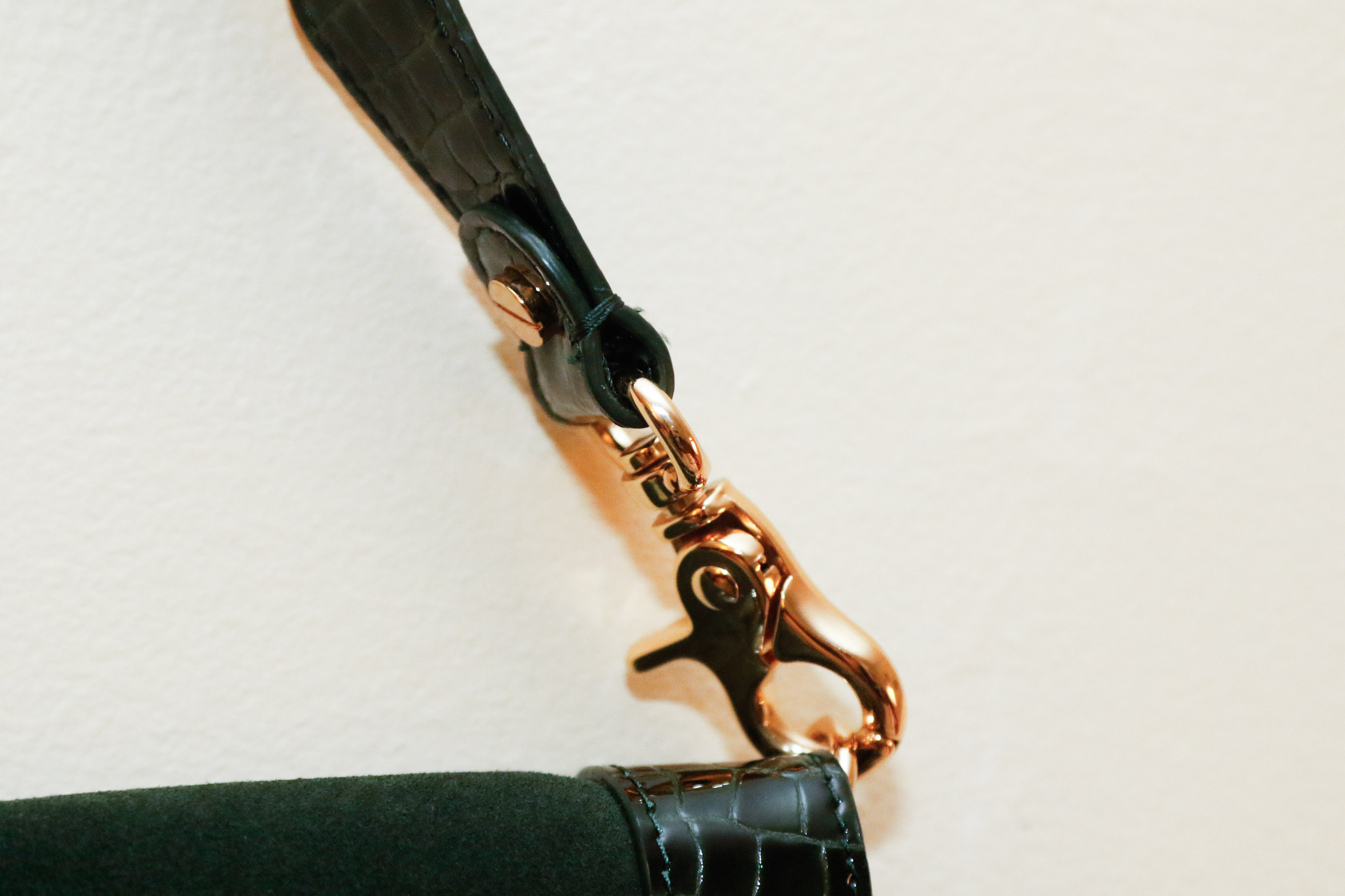 Tori Burch Green Suede Leather Handbag