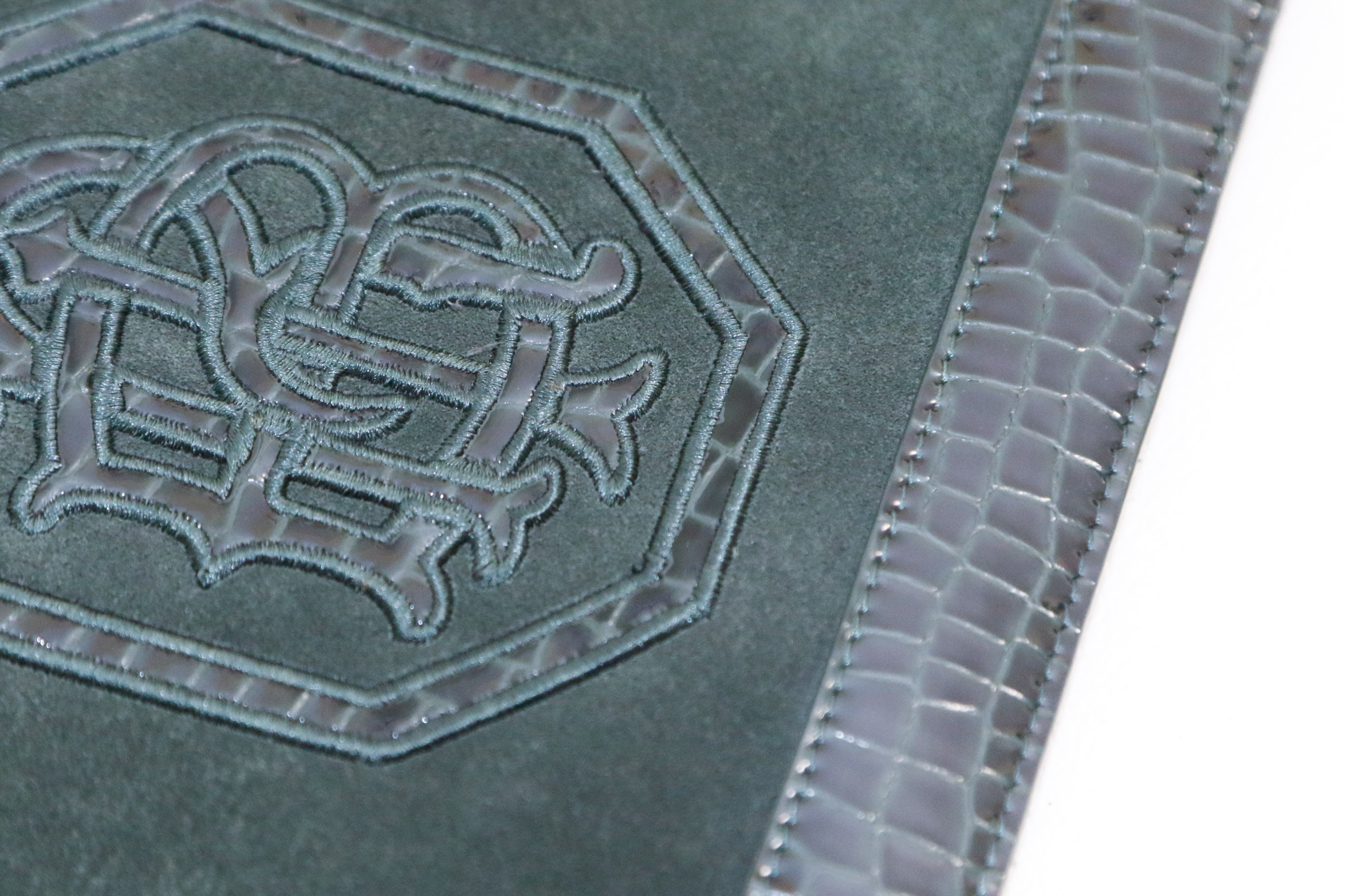 Tori Burch Green Suede Leather Handbag