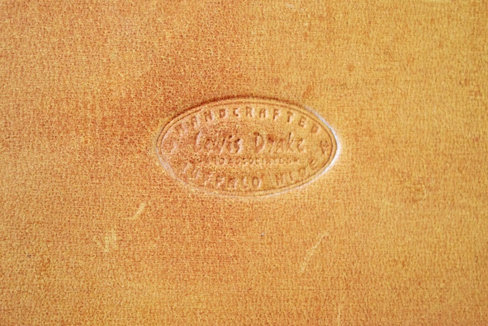 Lewis Drake Rosewood and Buffalo Hide Salon Chair with Tray