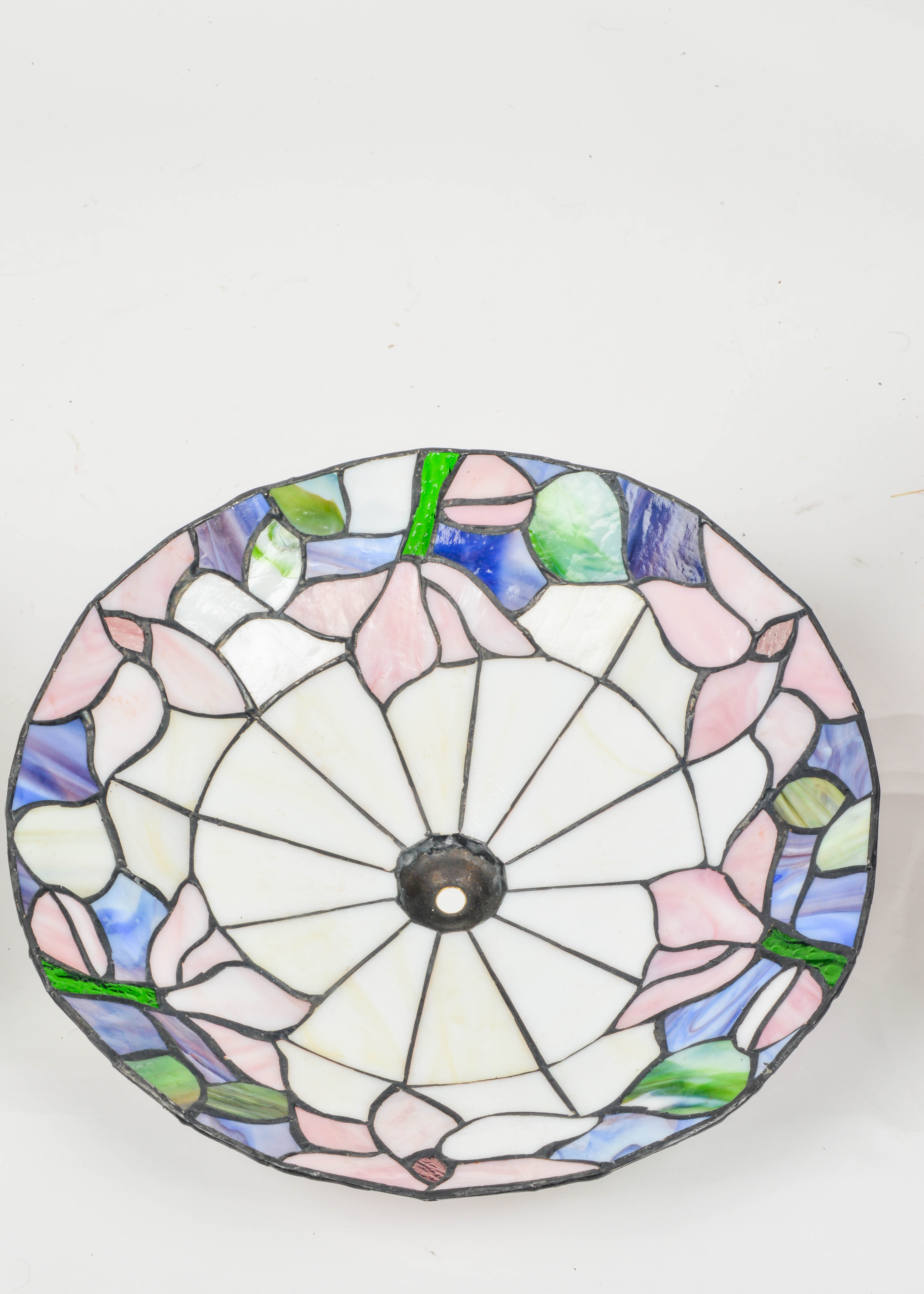 Three Stained Glass Lamp Shades